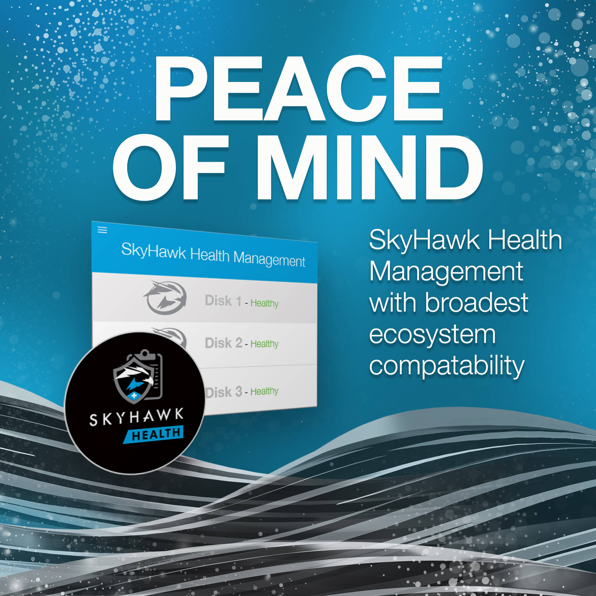 Seagate SkyHawk AI 16TB 3.5-inch SATA internal hard drive for surveillance recording — view 7