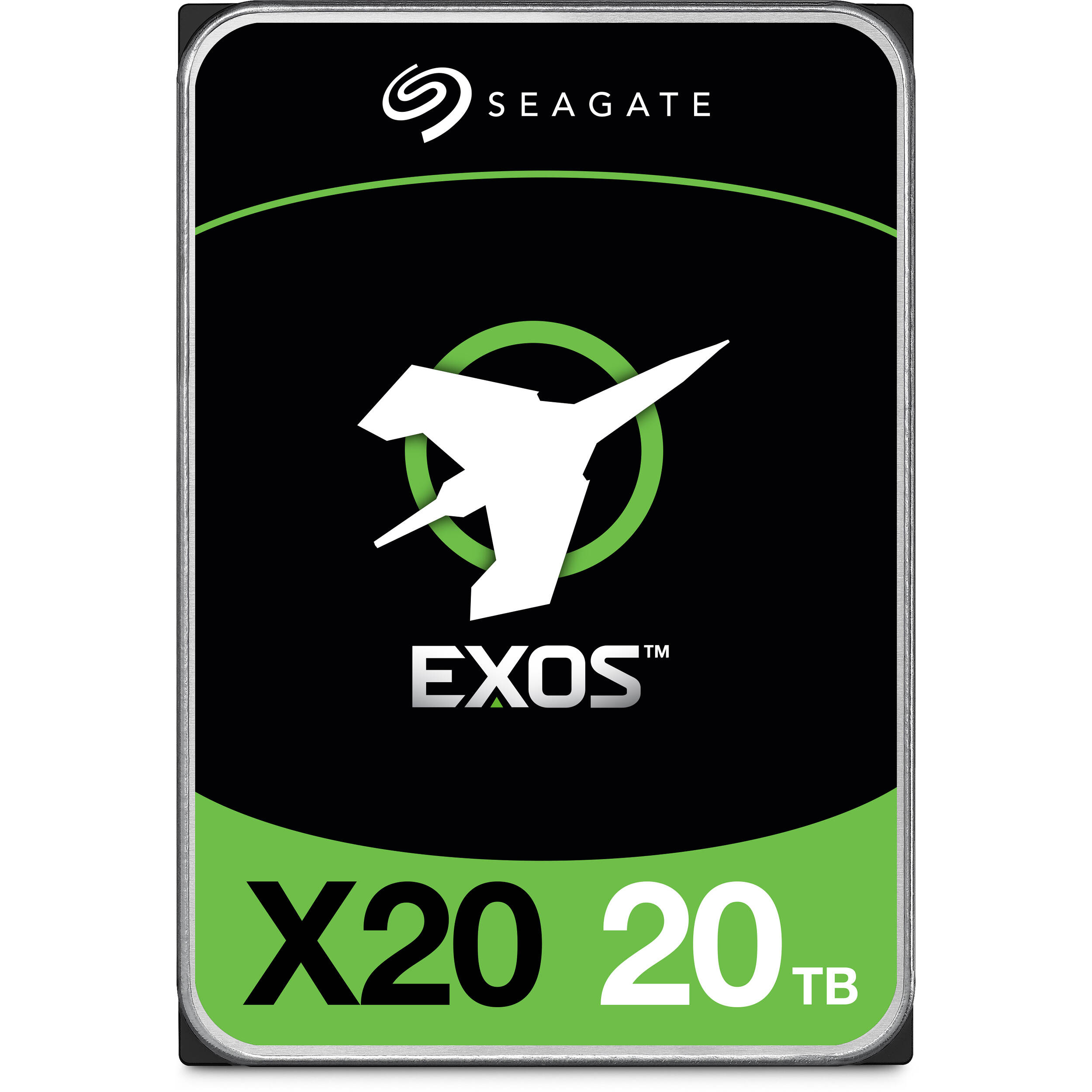 Seagate Exos X20 ST20000NM007D 20TB 3.5-inch enterprise SATA hard drive — view 2