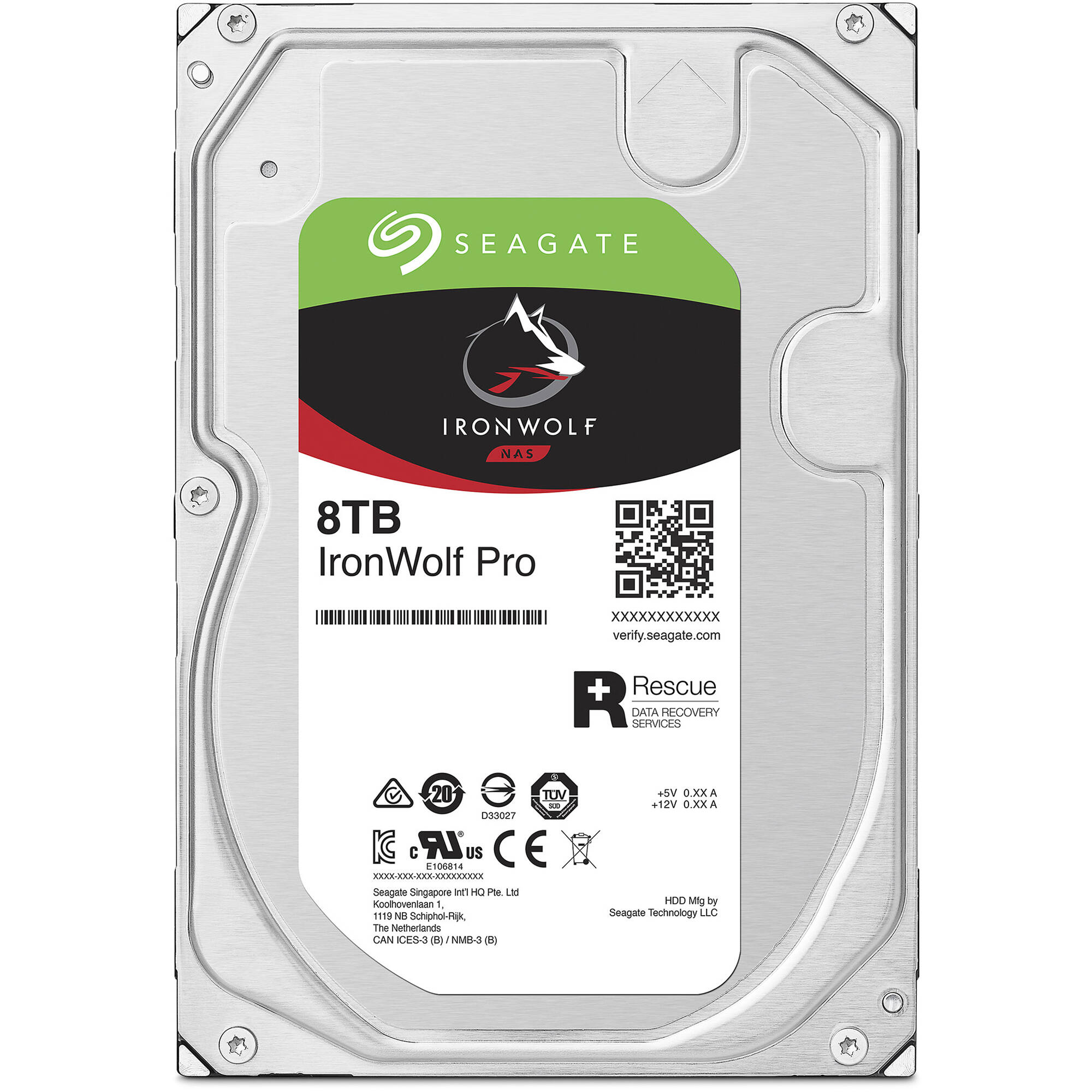 Seagate IronWolf Pro ST8000NT001 8TB 3.5-inch NAS hard drive — view 2