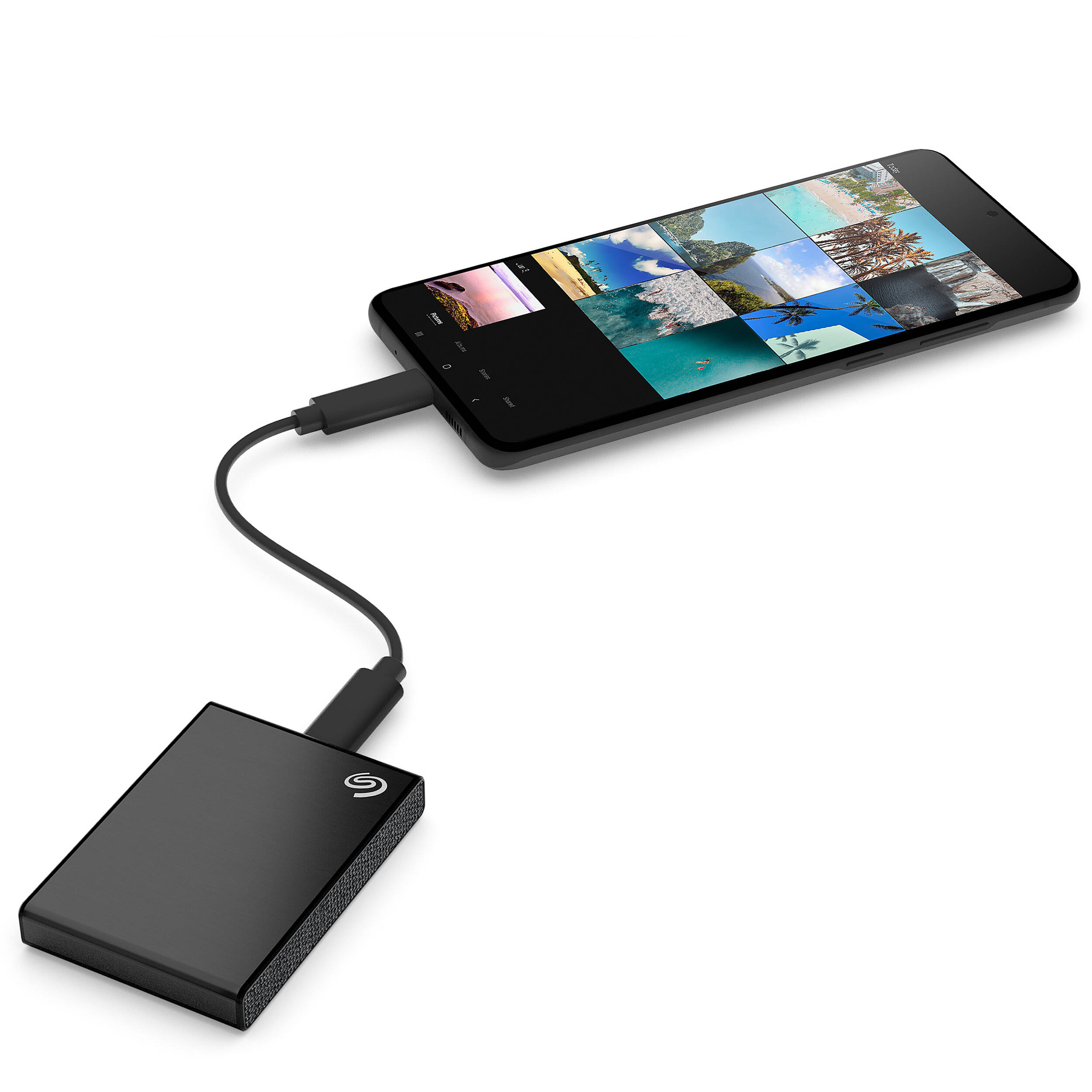 Seagate 2TB USB-C external SSD for fast portable file transfers and mobile backup — view 9