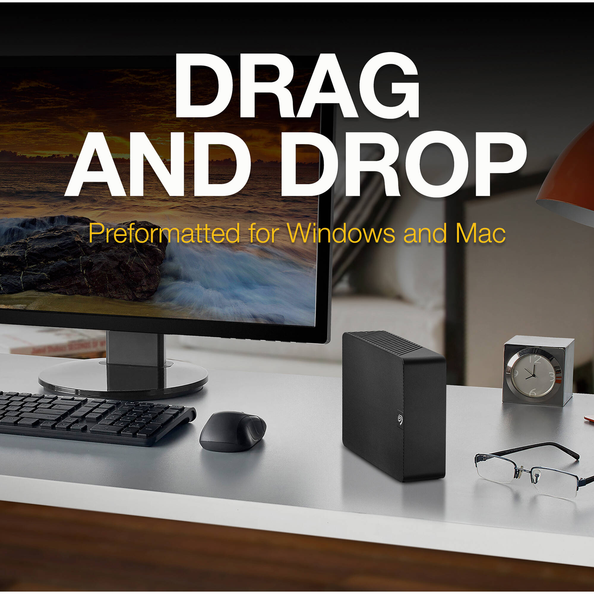 Seagate 8TB desktop external HDD for file storage and internal drive space expansion — view 10