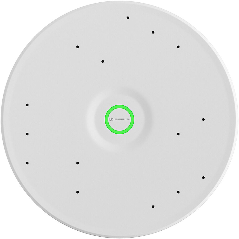 White SENNHEISER TCC M-F-W microphone flushmount kit for ceiling installation — view 3