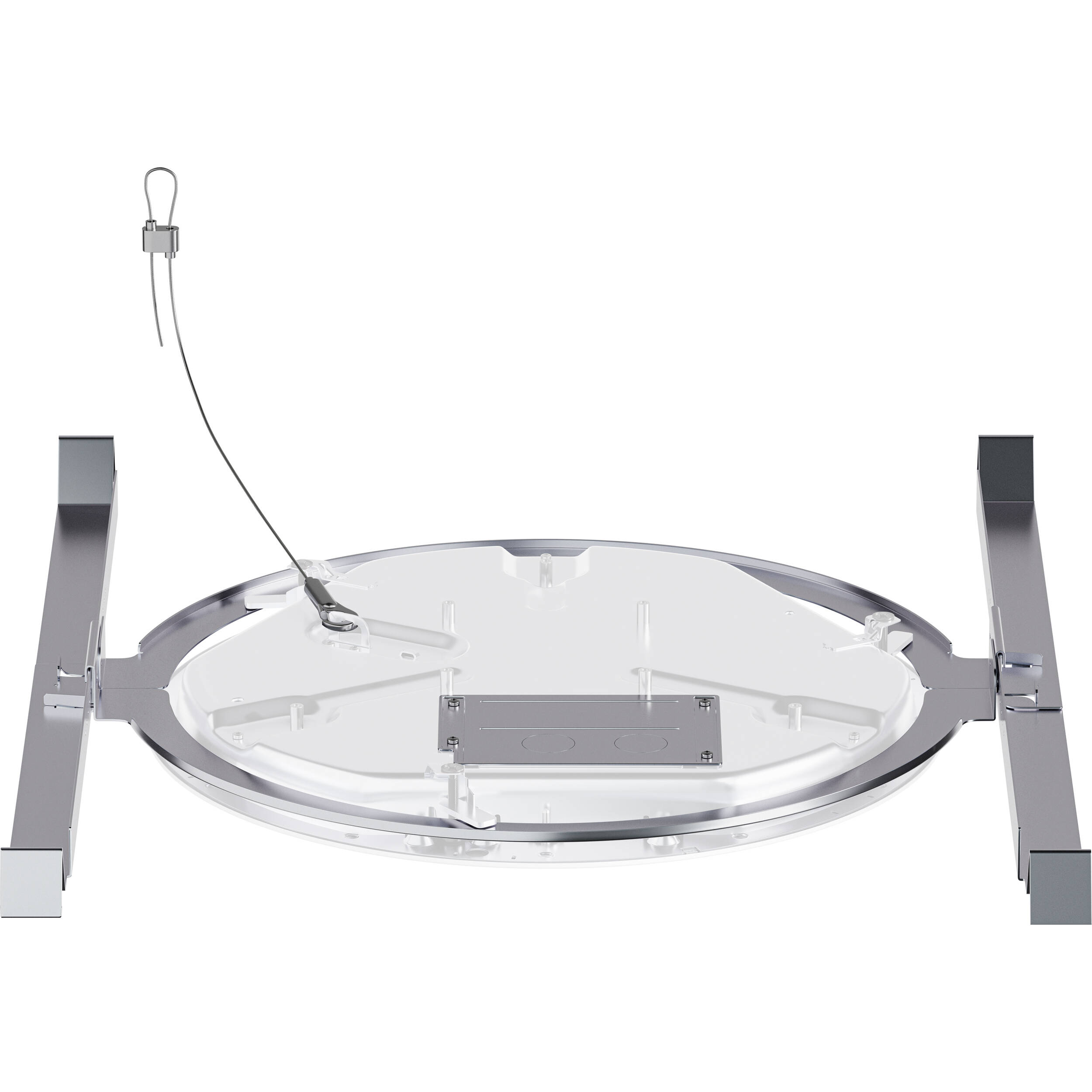 White SENNHEISER TCC M-F-W microphone flushmount kit for ceiling installation — view 7