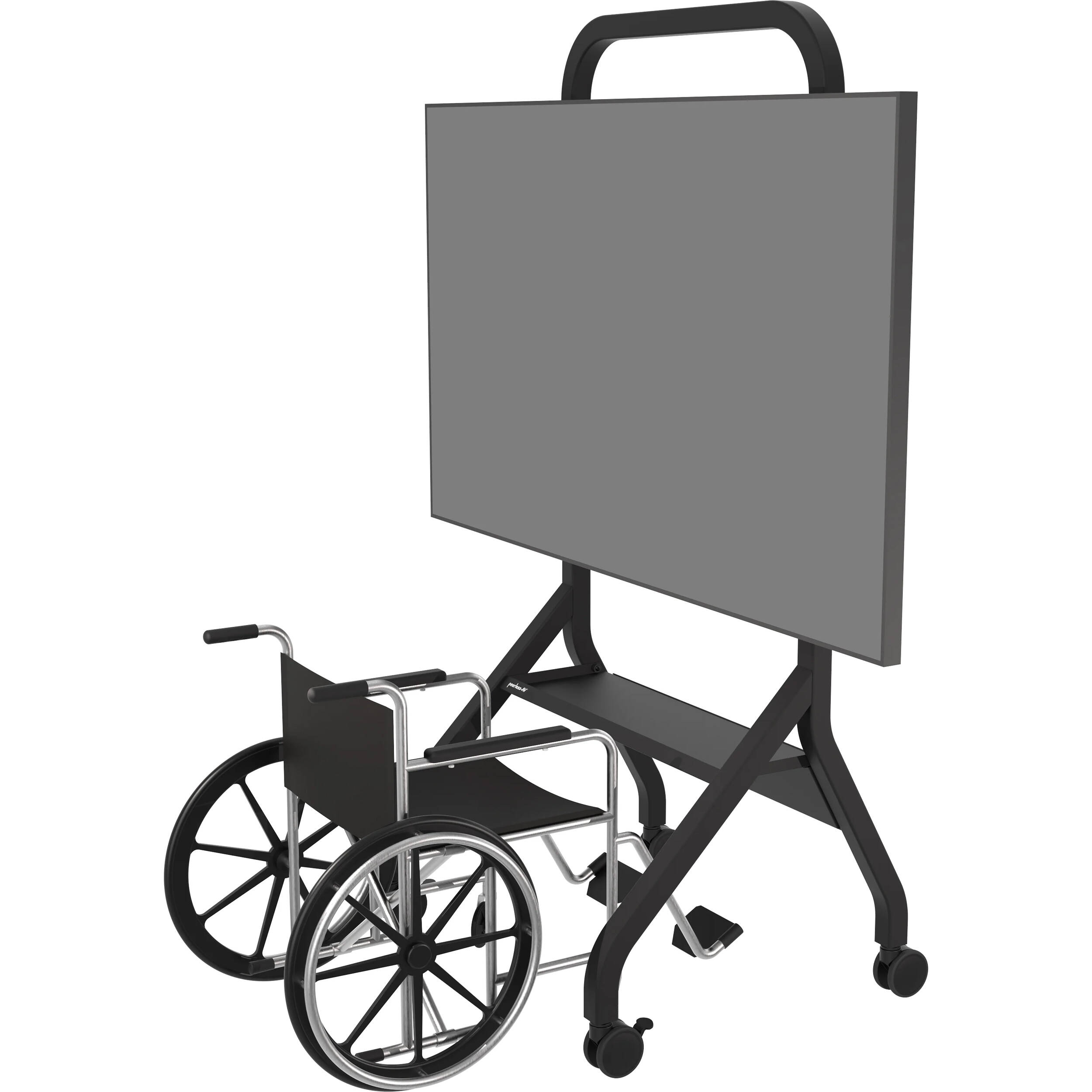 Sharp SmartMount flat panel cart for 55 in to 110 in+ displays in a conference room — view 6