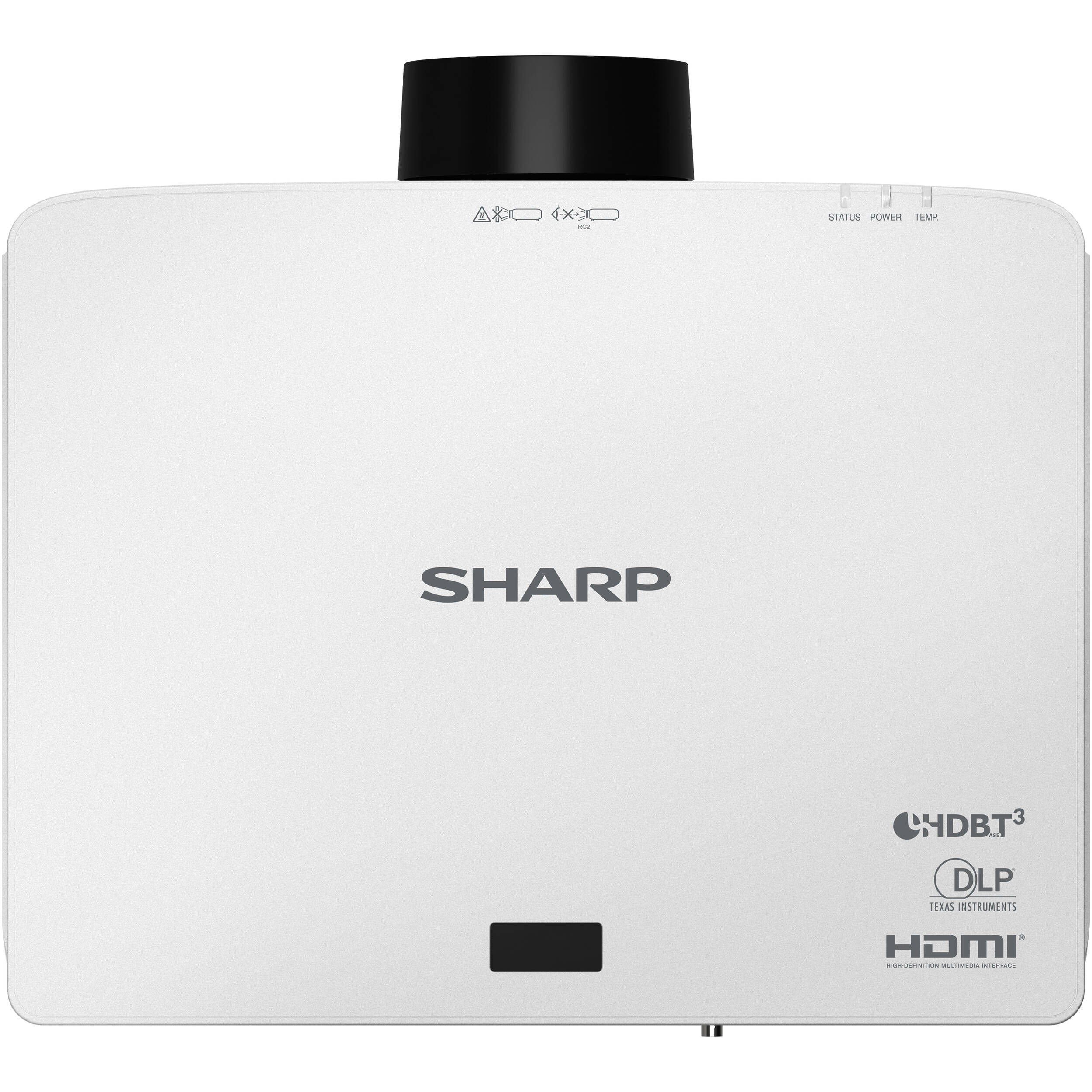 Sharp XP-P601Q-W 6,000 lumen 4K UHD laser DLP projector for corporate and education installations — view 4