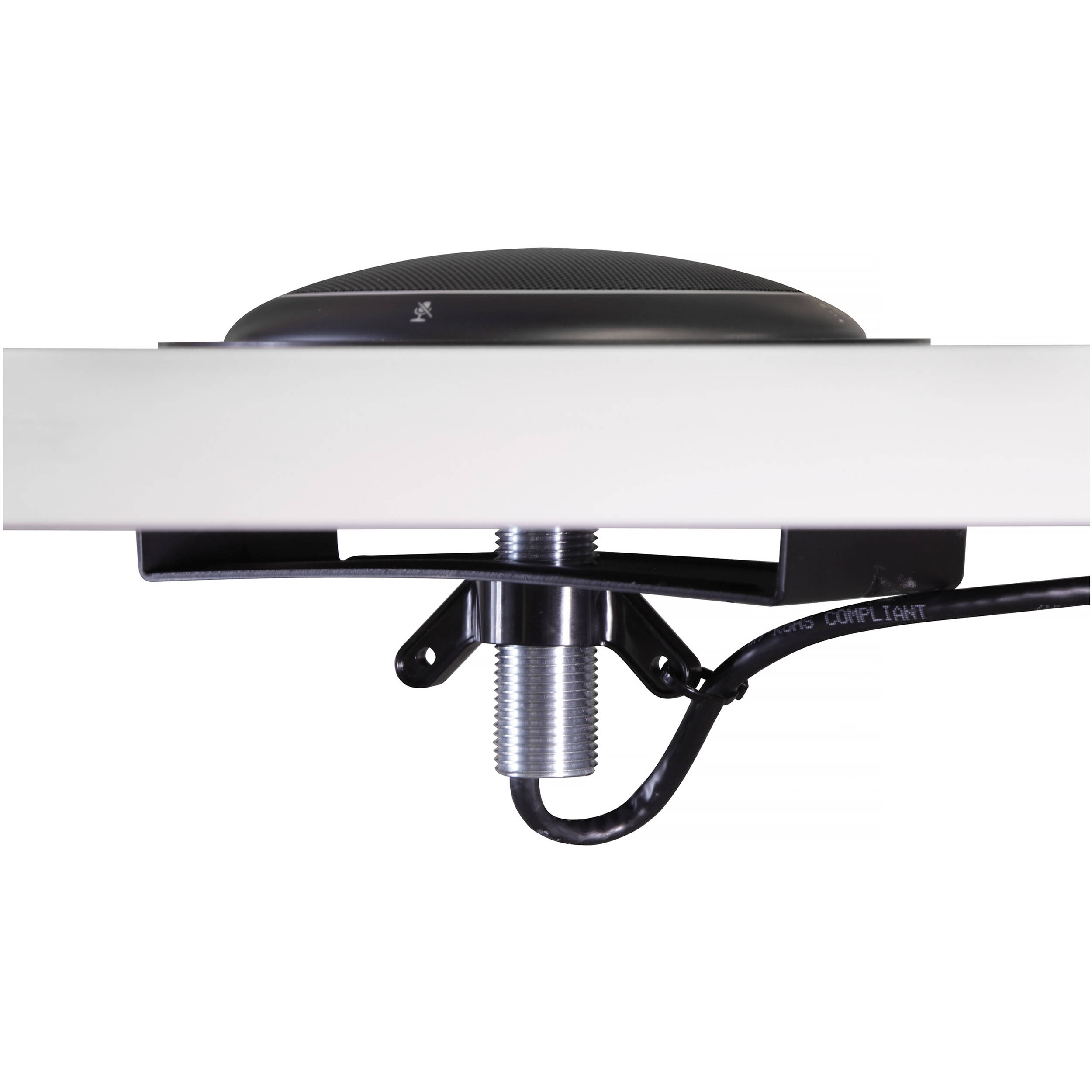 Shure MXA310 aluminum flush mount accessory for low-profile conference room installation — view 2