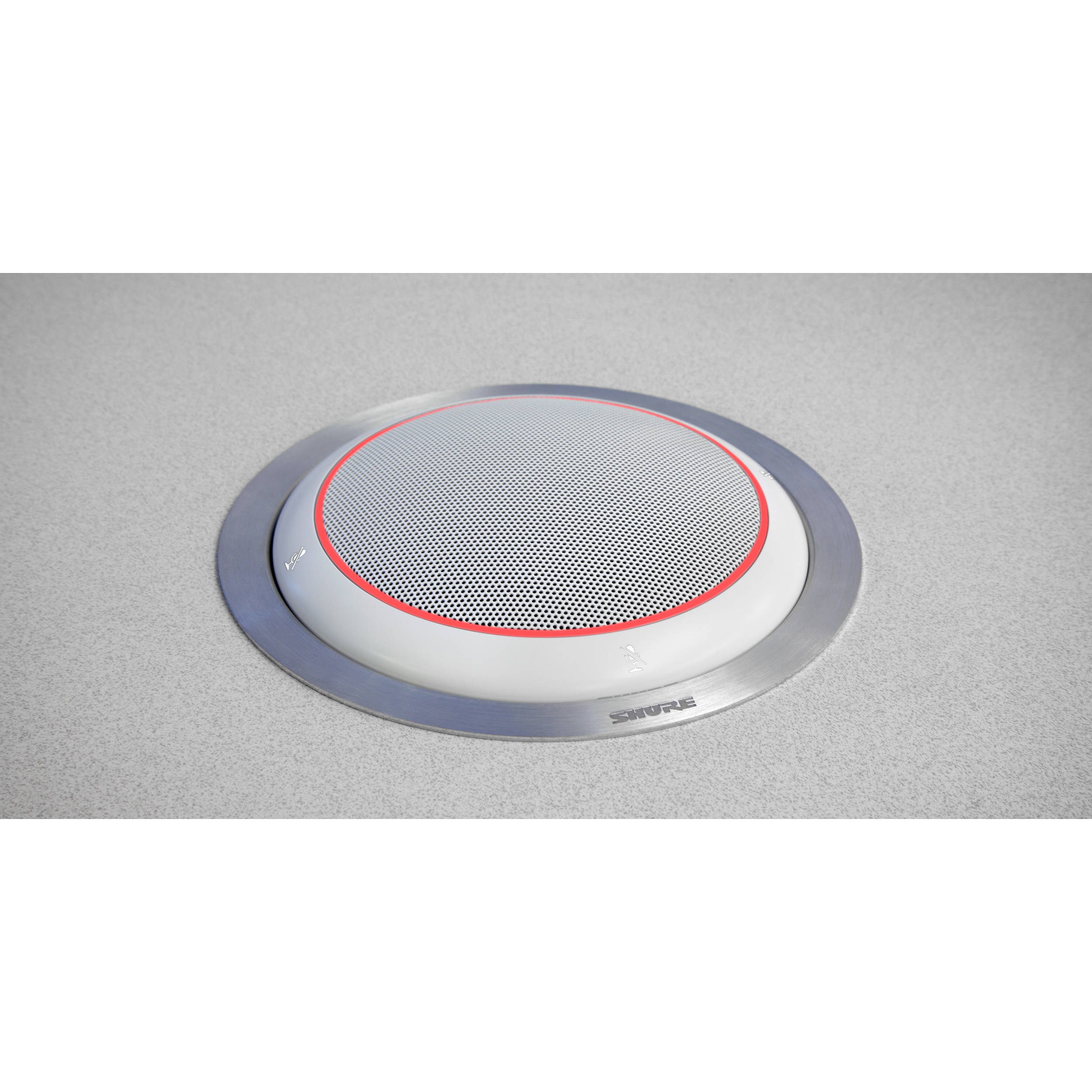 Shure MXA310 aluminum flush mount accessory for low-profile conference room installation — view 3