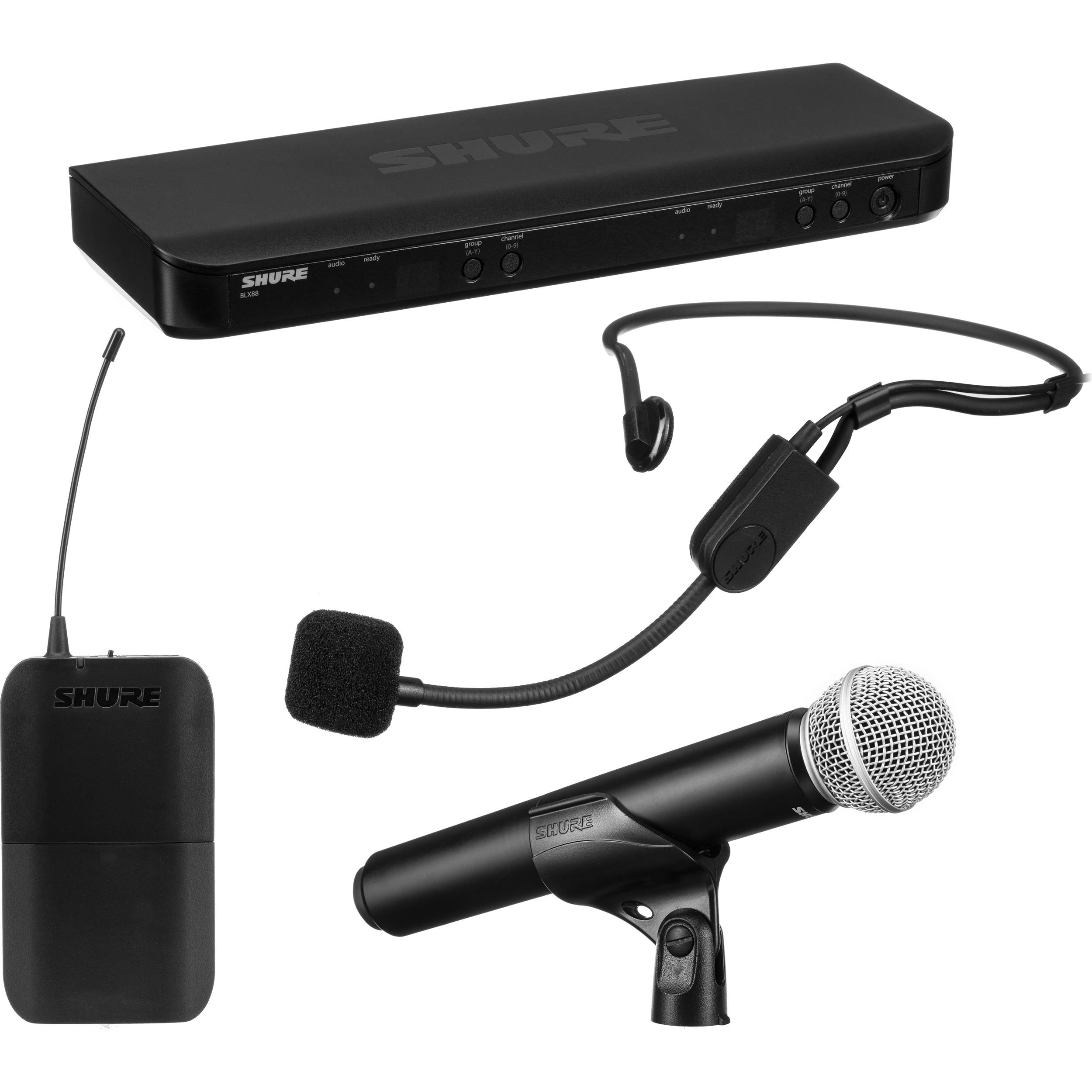 Shure BLX1288/P31-H10 wireless combo system with PGA31 headset and PG58 handheld microphones — view 6