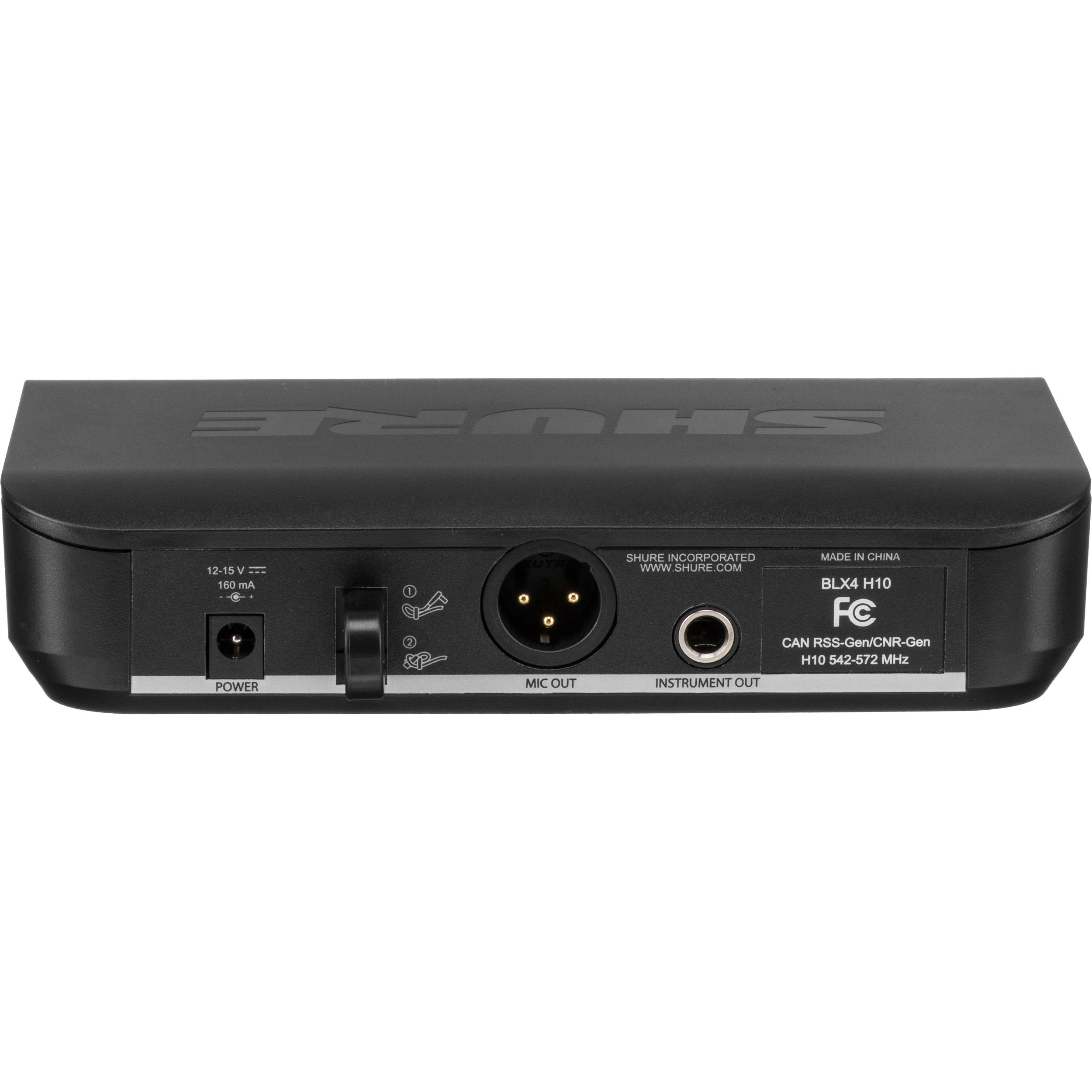 Shure BLX24/SM58-H9 wireless vocal system with BLX4 receiver and handheld SM58 transmitter — view 7