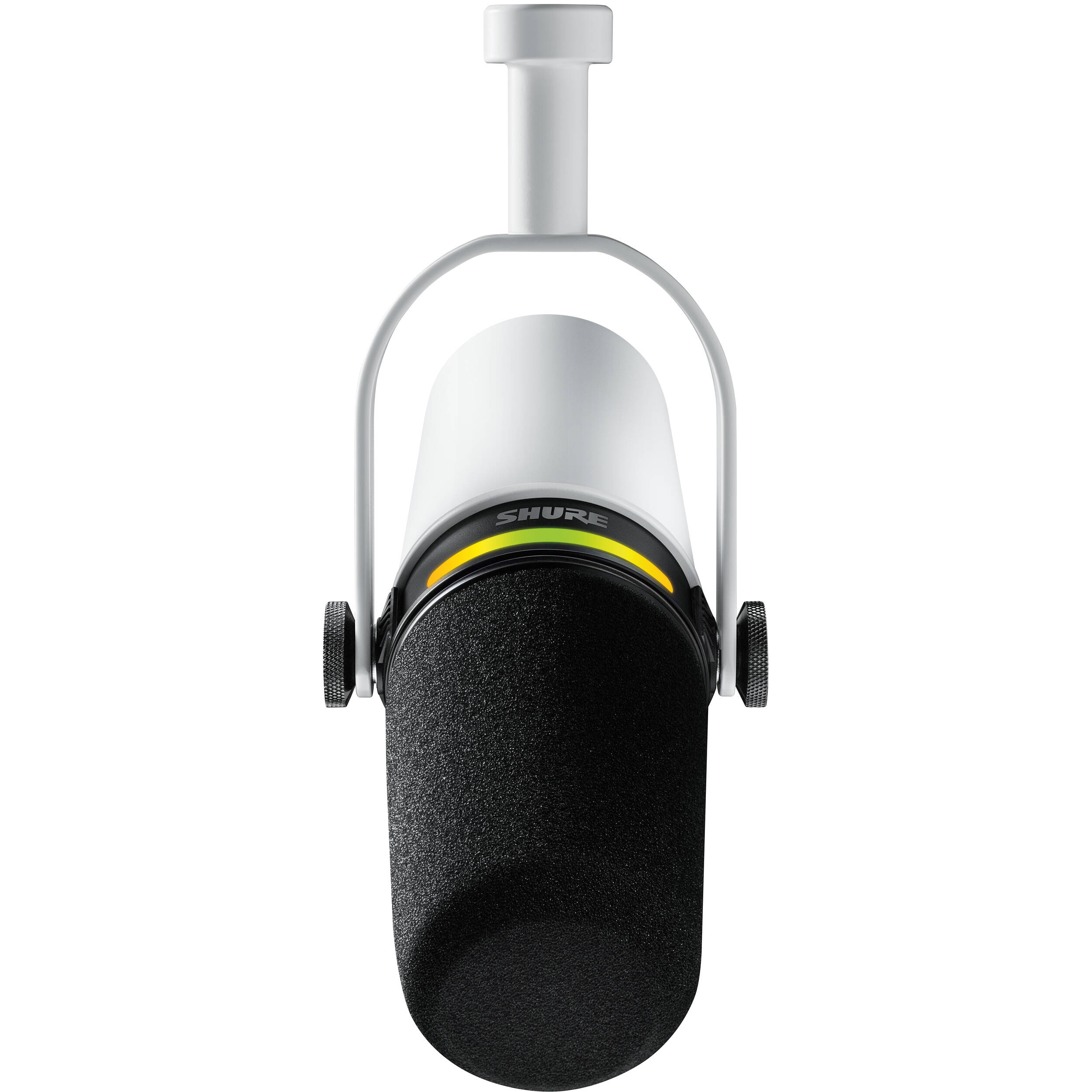 Shure MV7+-W white dual-output cardioid dynamic microphone for podcasting and streaming — view 2
