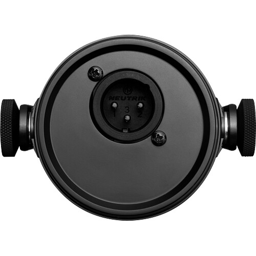 Shure MV7X black dynamic podcast microphone with XLR connector — view 6