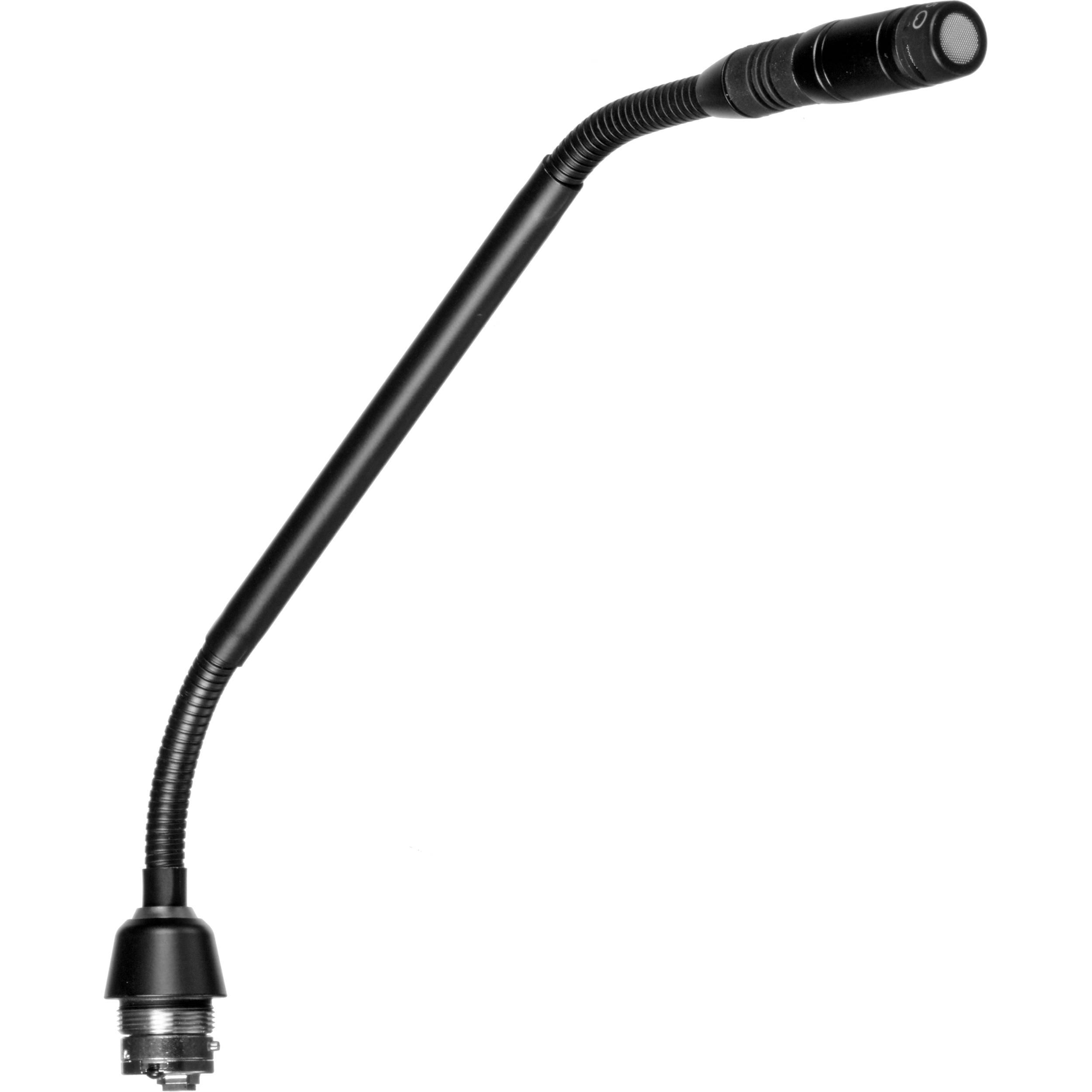 10 Shock-Mounted Gooseneck, Green/Red LED Ring at Bottom, Less Preamplifier, Dua