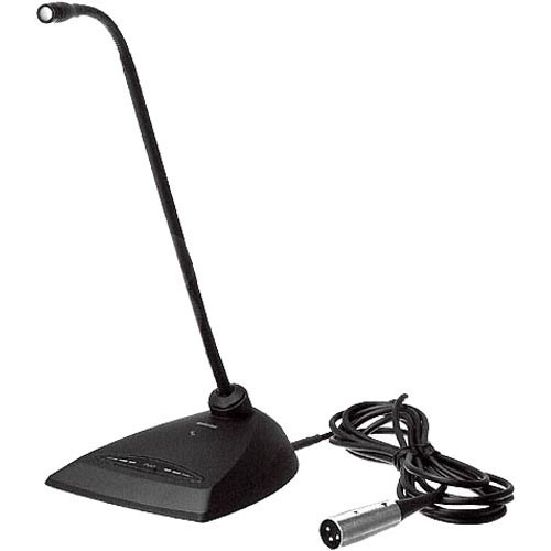Supercardioid-12 Desktop Gooseneck Condenser Microphone Attached 10 Xlr Cable, L