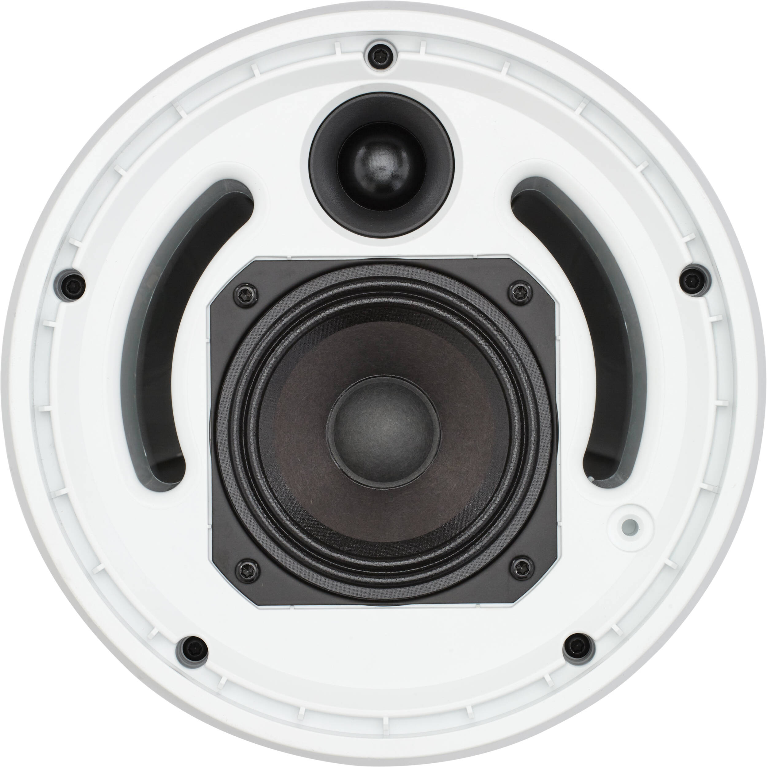 Shure MXN-6W white Dante pendant loudspeaker for commercial ceiling audio — view 3