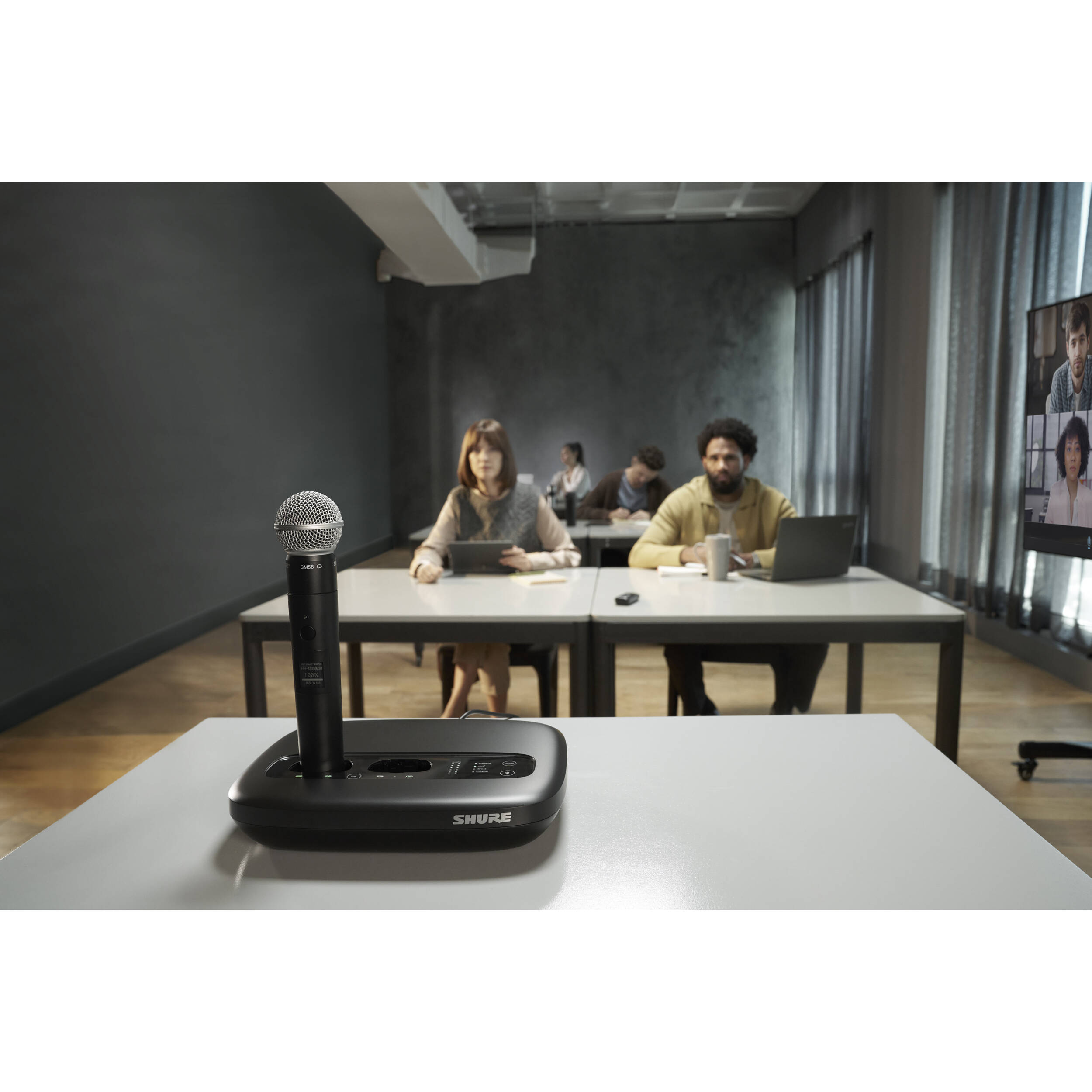 Shure MXWAPXD2=-Z10 all-in-one 2-channel wireless transceiver with 2-bay mic charger and IntelliMix DSP — view 15