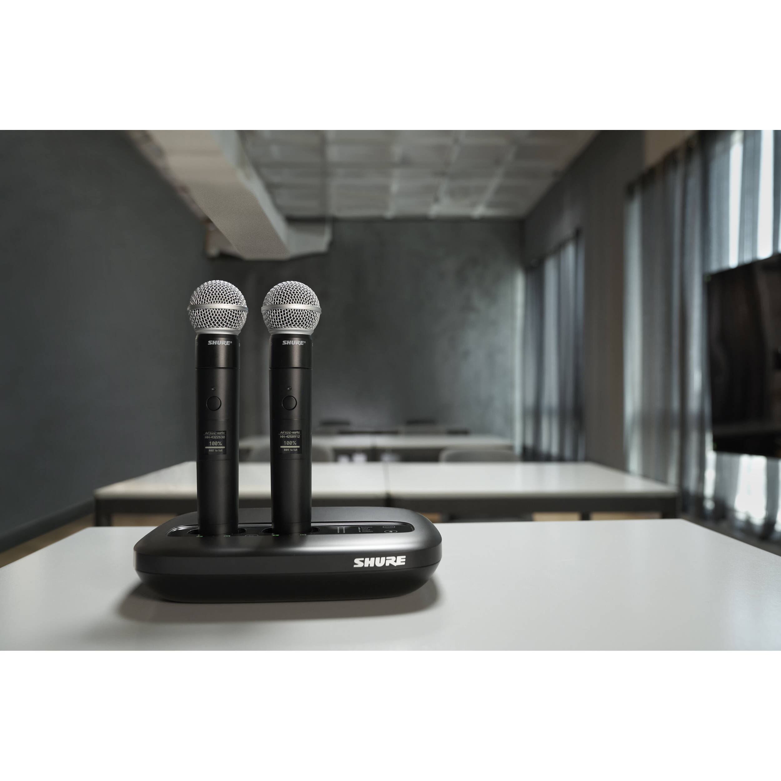 Shure MXWAPXD2=-Z10 all-in-one 2-channel wireless transceiver with 2-bay mic charger and IntelliMix DSP — view 17