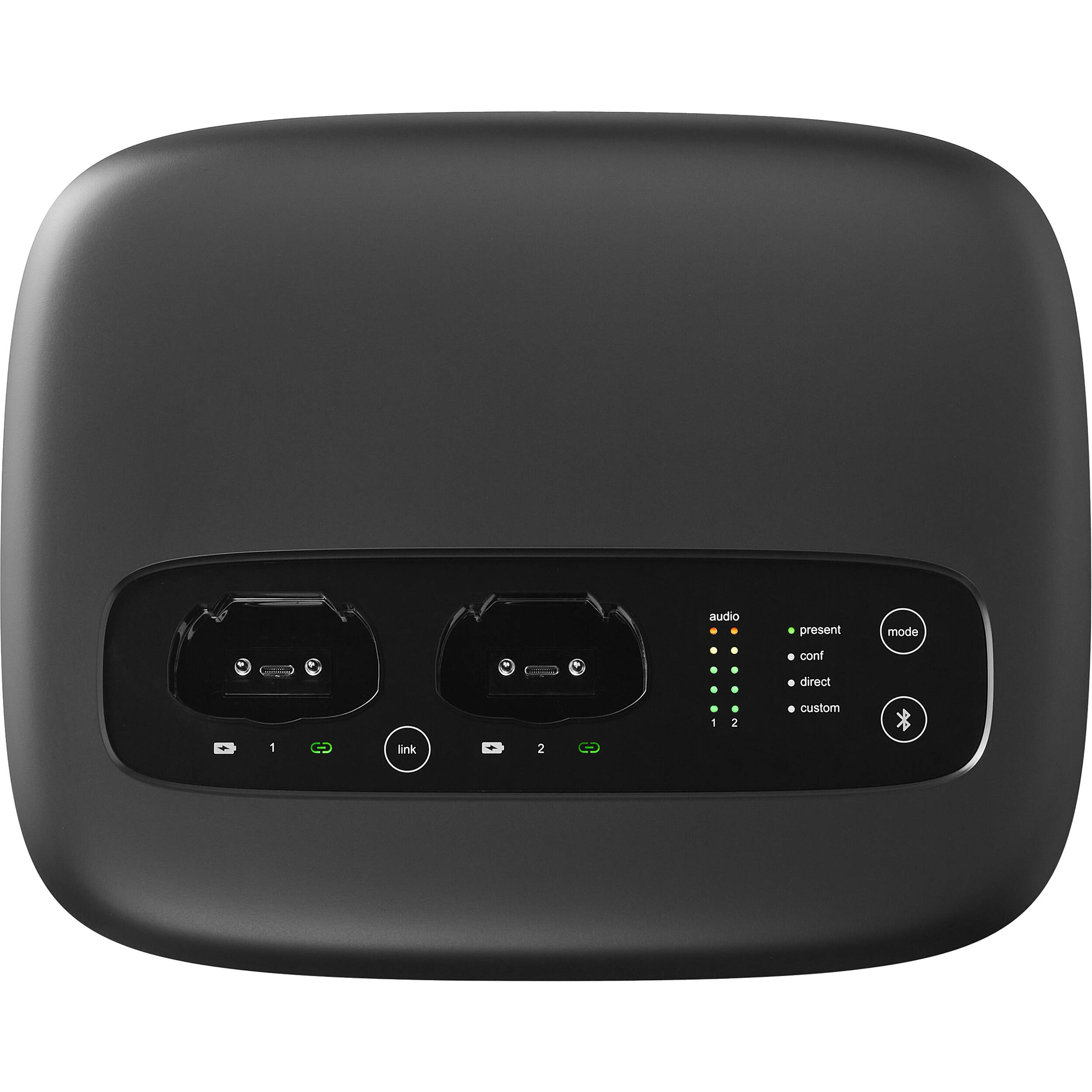 Shure MXWAPXD2=-Z10 all-in-one 2-channel wireless transceiver with 2-bay mic charger and IntelliMix DSP — view 3