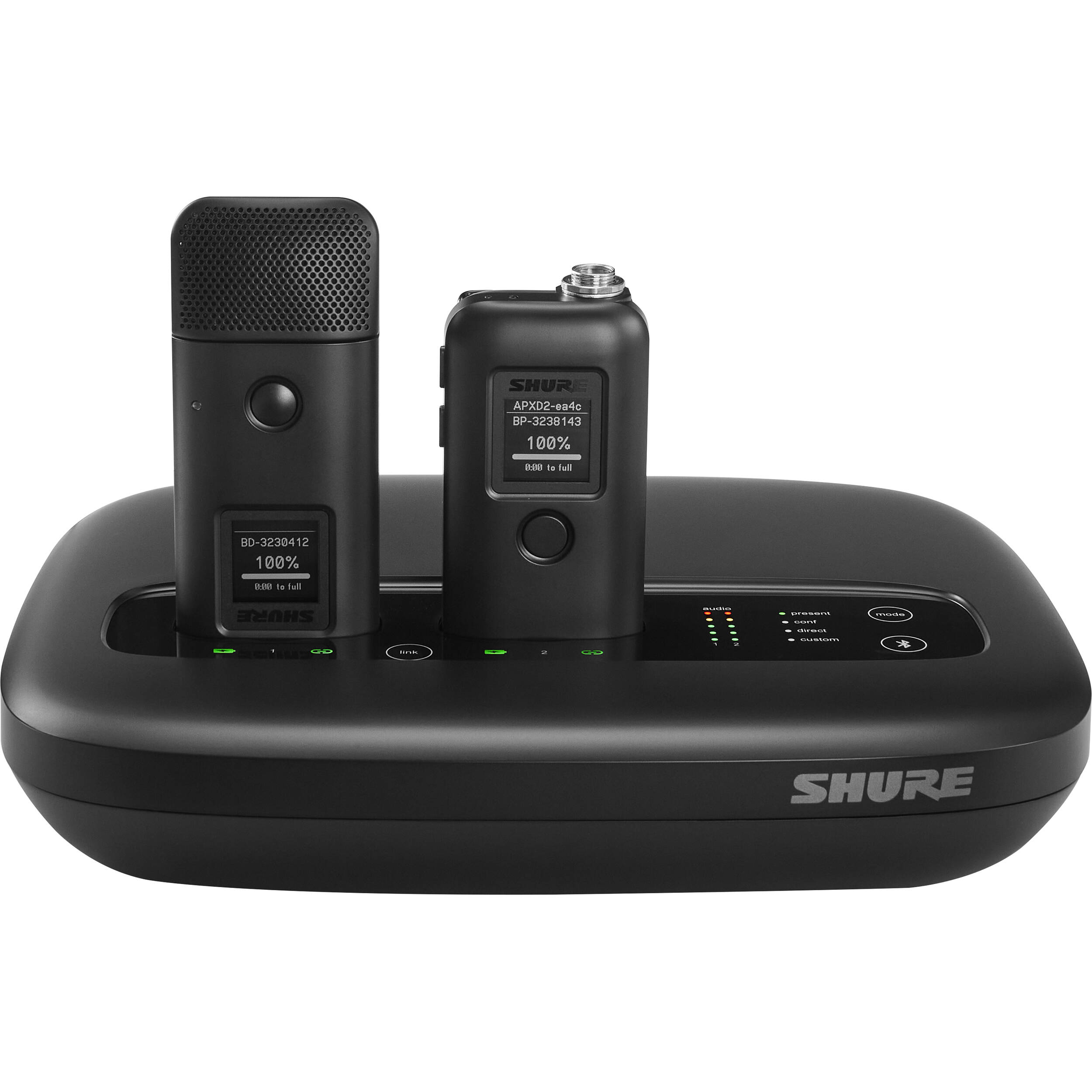 Shure MXWAPXD2=-Z10 all-in-one 2-channel wireless transceiver with 2-bay mic charger and IntelliMix DSP — view 8