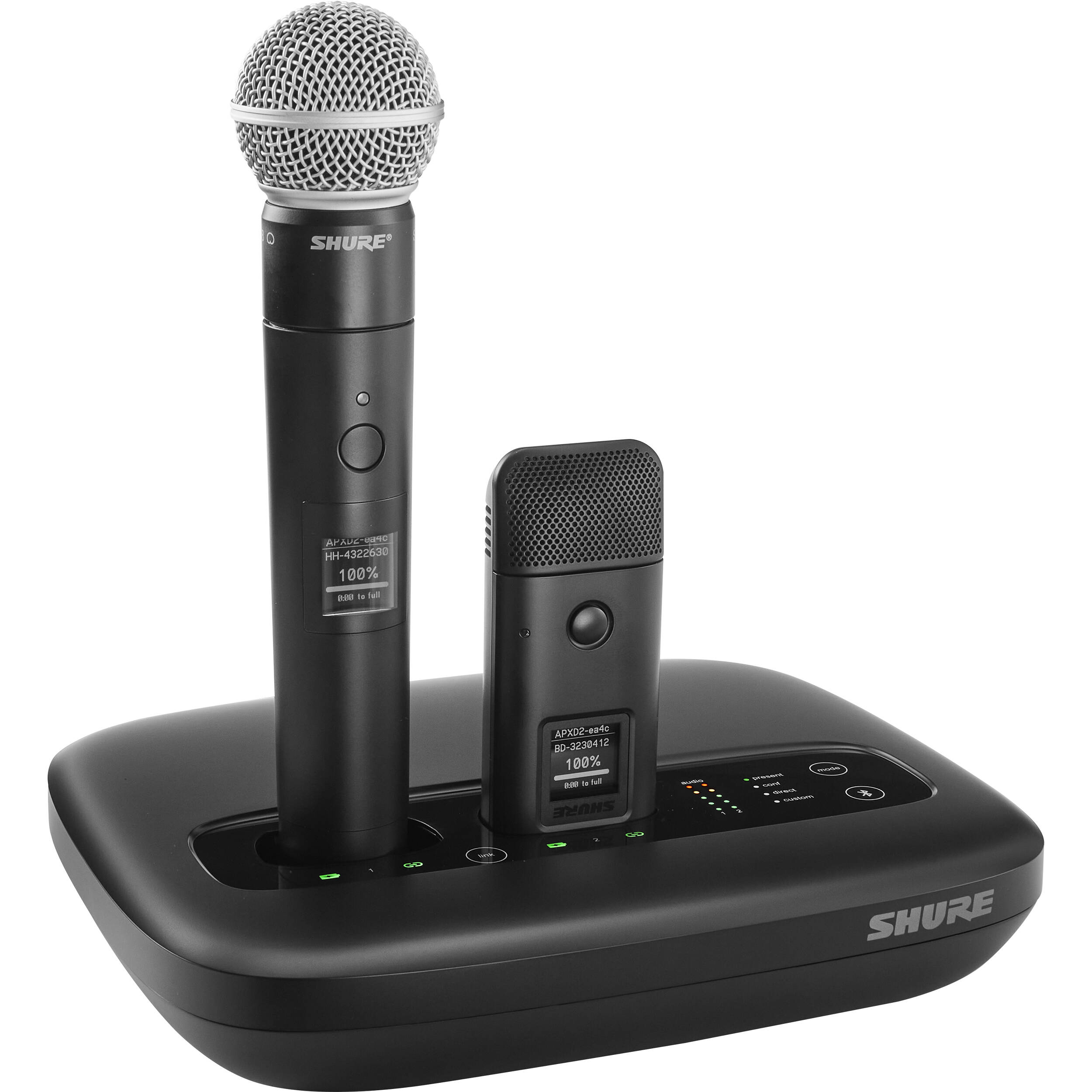 Shure MXWAPXD2=-Z10 all-in-one 2-channel wireless transceiver with 2-bay mic charger and IntelliMix DSP — view 9