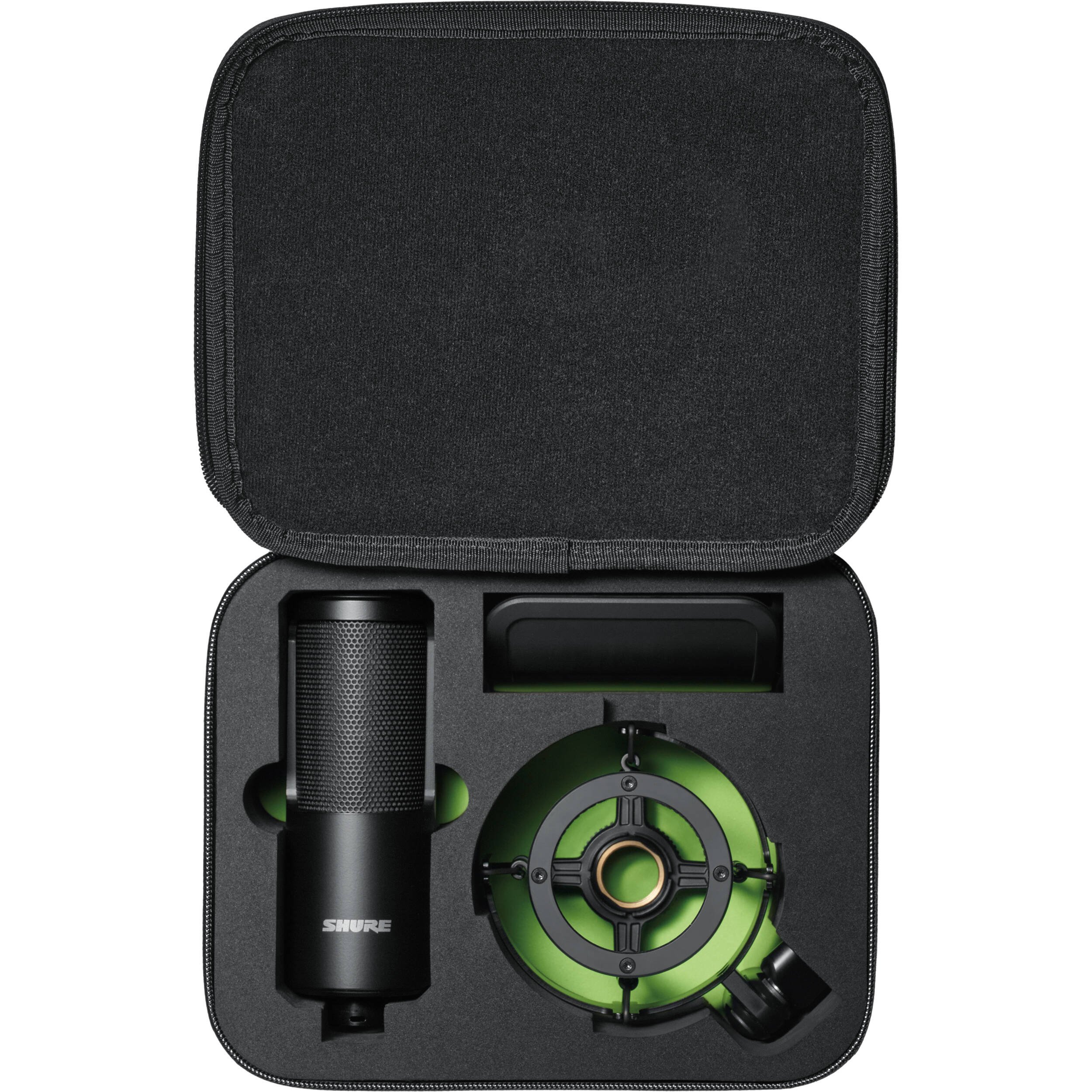 Shure SM4-K-KIT black microphone kit with shock mount and carrying case — view 6