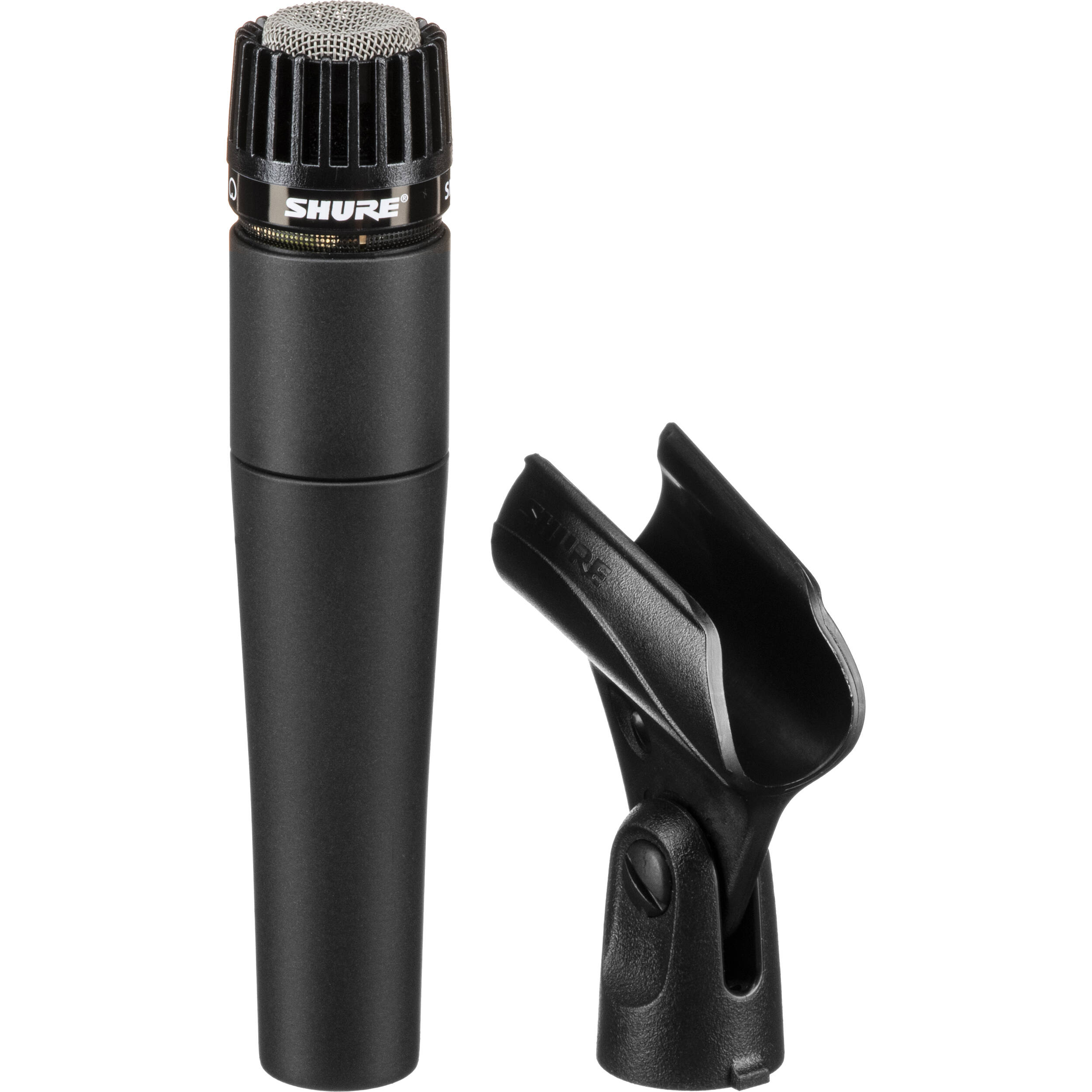 Shure SM57-LC cardioid dynamic microphone for vocals, snare drum, and guitar cabinet recording — view 5