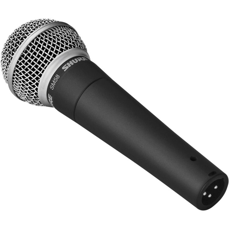 Shure SM58-LC cardioid dynamic handheld microphone for vocal performance and live sound — view 2