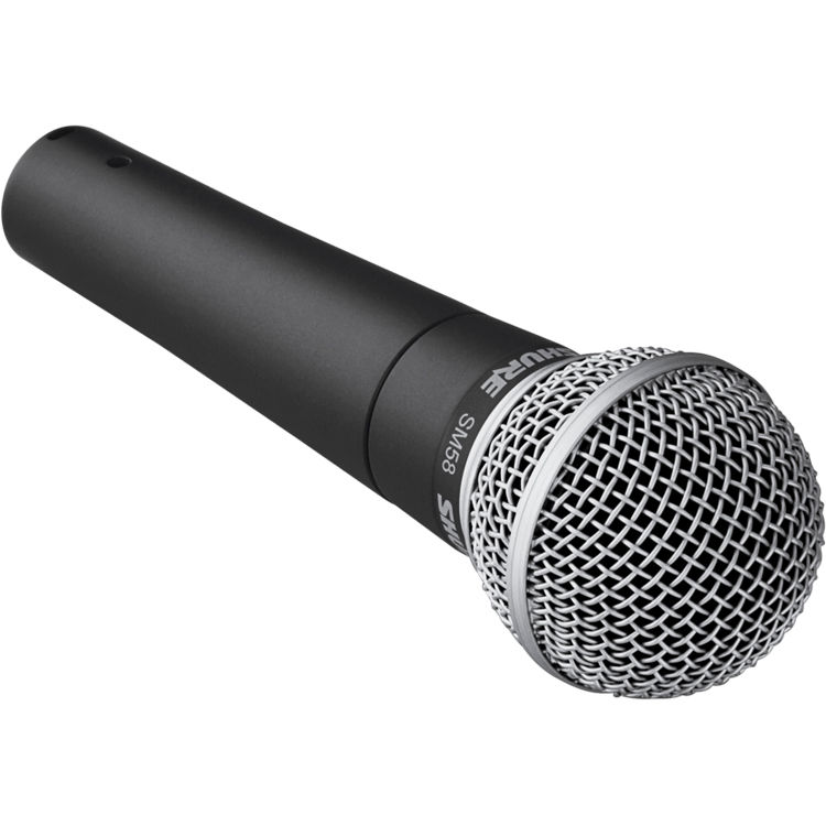 Shure SM58-LC cardioid dynamic handheld microphone for vocal performance and live sound — view 3