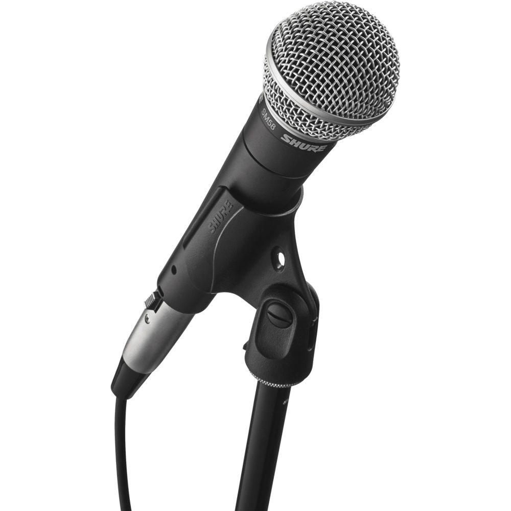 Shure SM58-LC cardioid dynamic handheld microphone for vocal performance and live sound — view 4