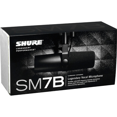 Shure SM7B dynamic vocal microphone with cardioid pattern and XLR connection for broadcast and podcasting — view 4