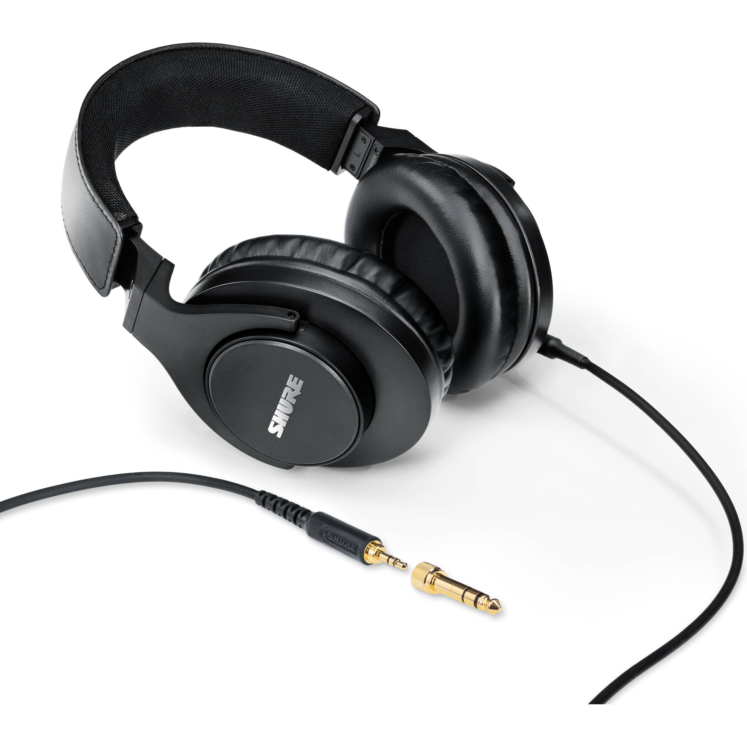 Shure SRH440A closed-back studio headphones with 40 mm neodymium drivers, over-ear design — view 10