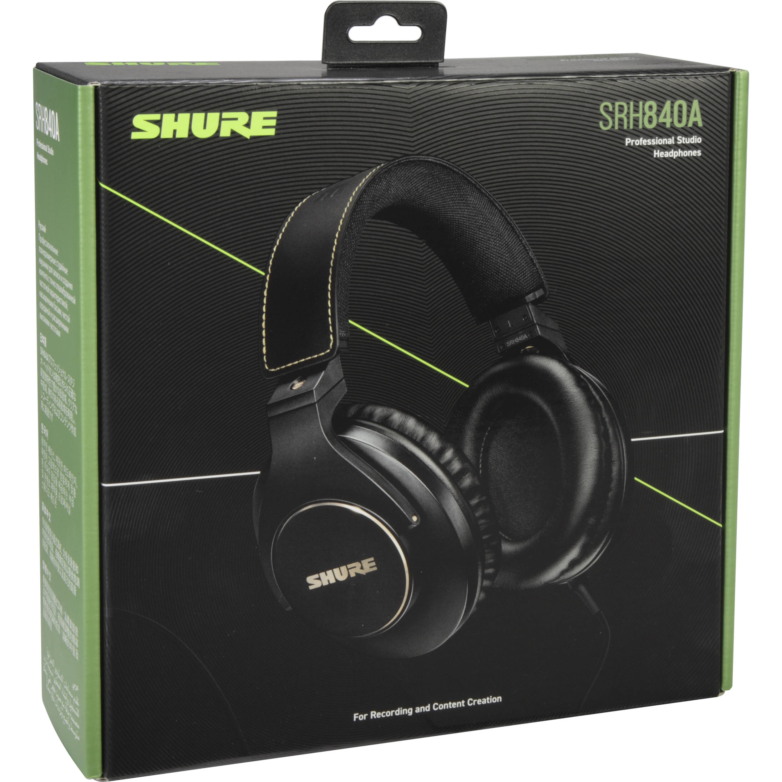 Shure SRH840A closed-back studio headphones with 40 mm neodymium drivers, over-ear design — view 10