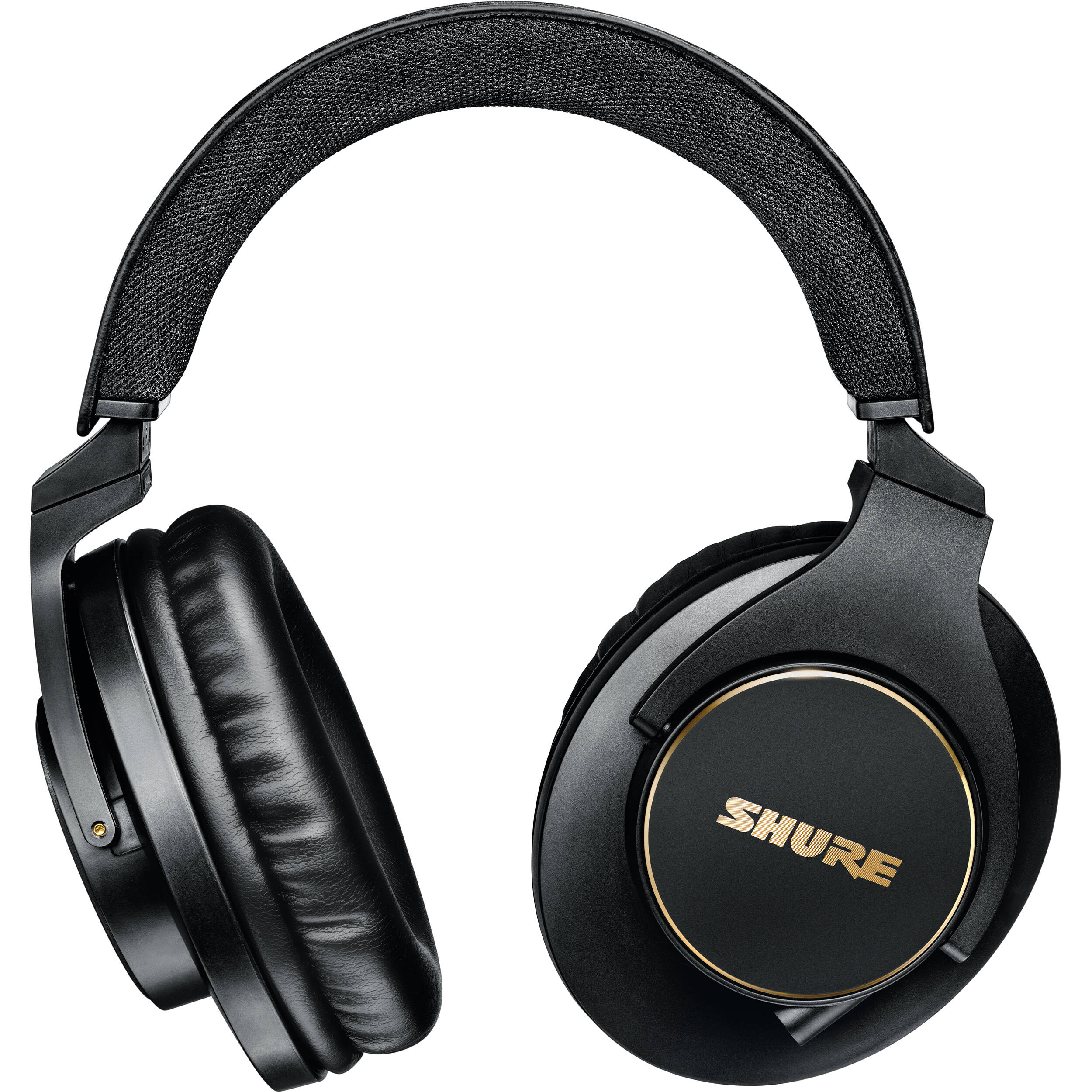 Shure SRH840A closed-back studio headphones with 40 mm neodymium drivers, over-ear design — view 3