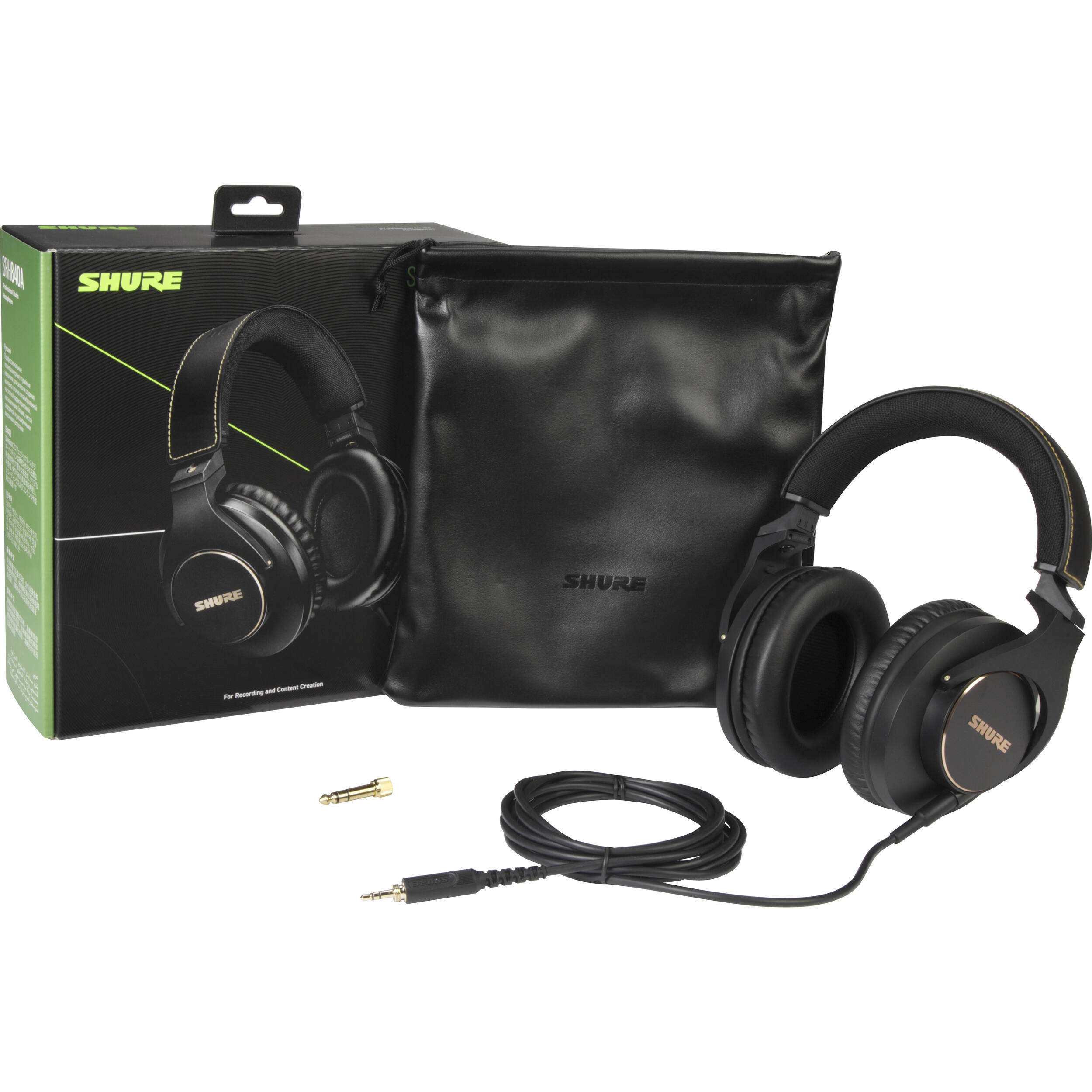 Shure SRH840A closed-back studio headphones with 40 mm neodymium drivers, over-ear design — view 7