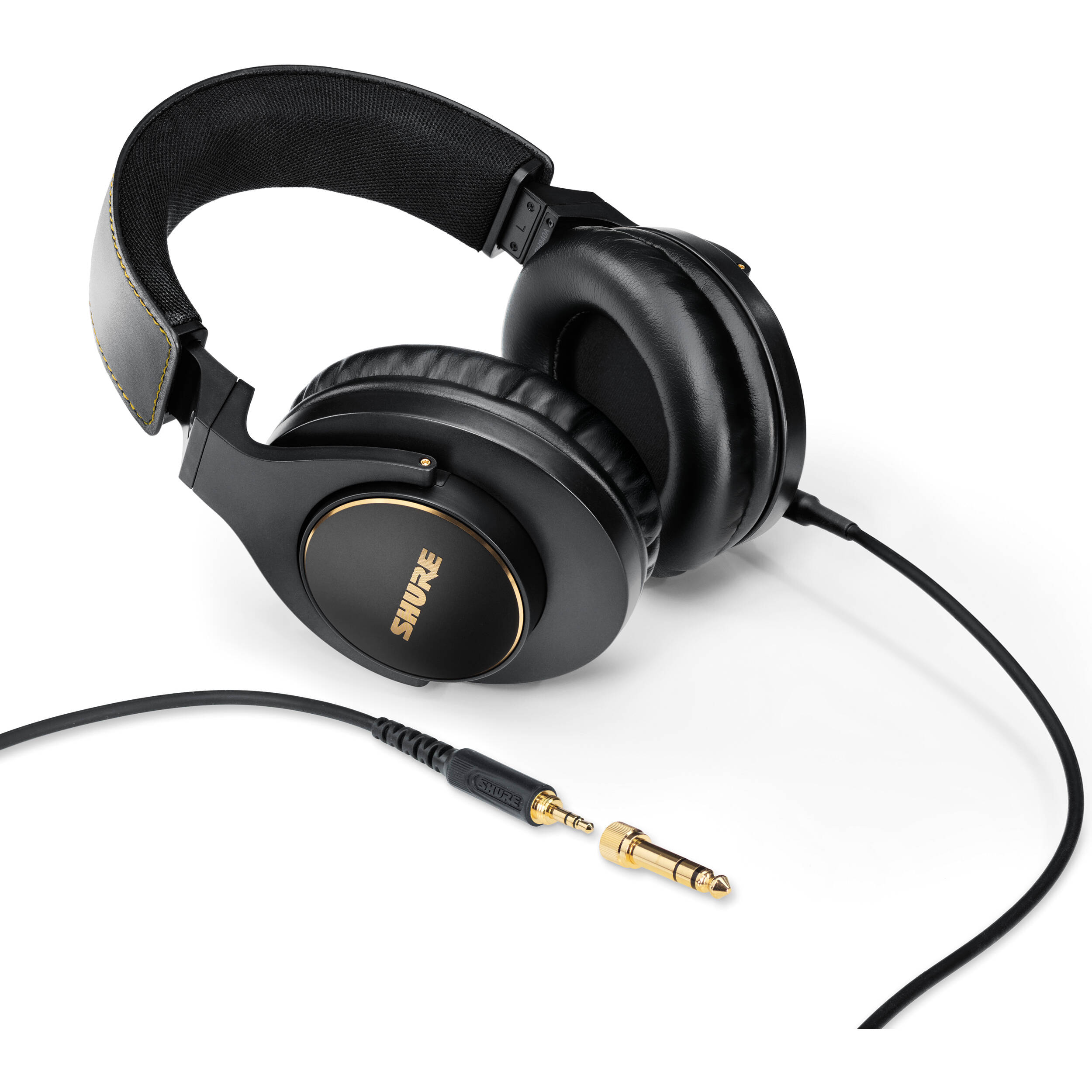 Shure SRH840A closed-back studio headphones with 40 mm neodymium drivers, over-ear design — view 9