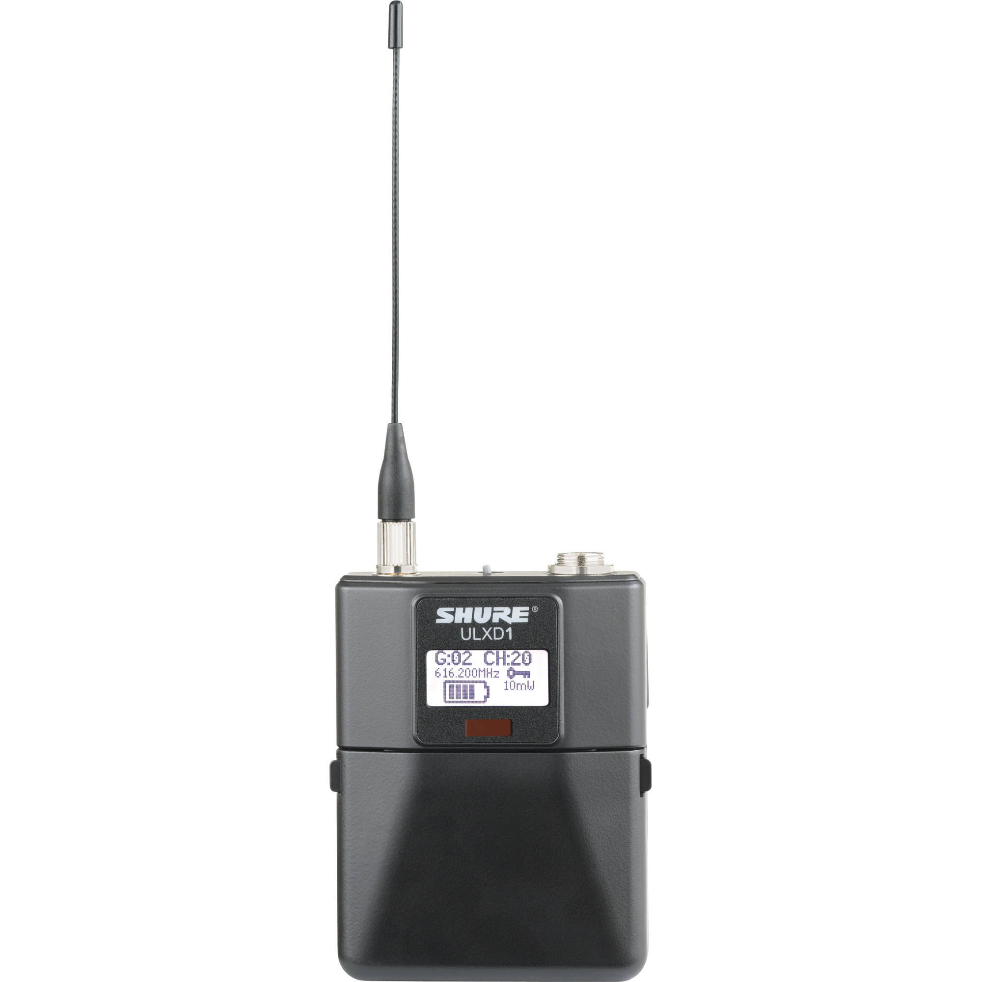 Shure ULXD1=-G57 bodypack wireless transmitter for lavalier and headset microphones — view 2