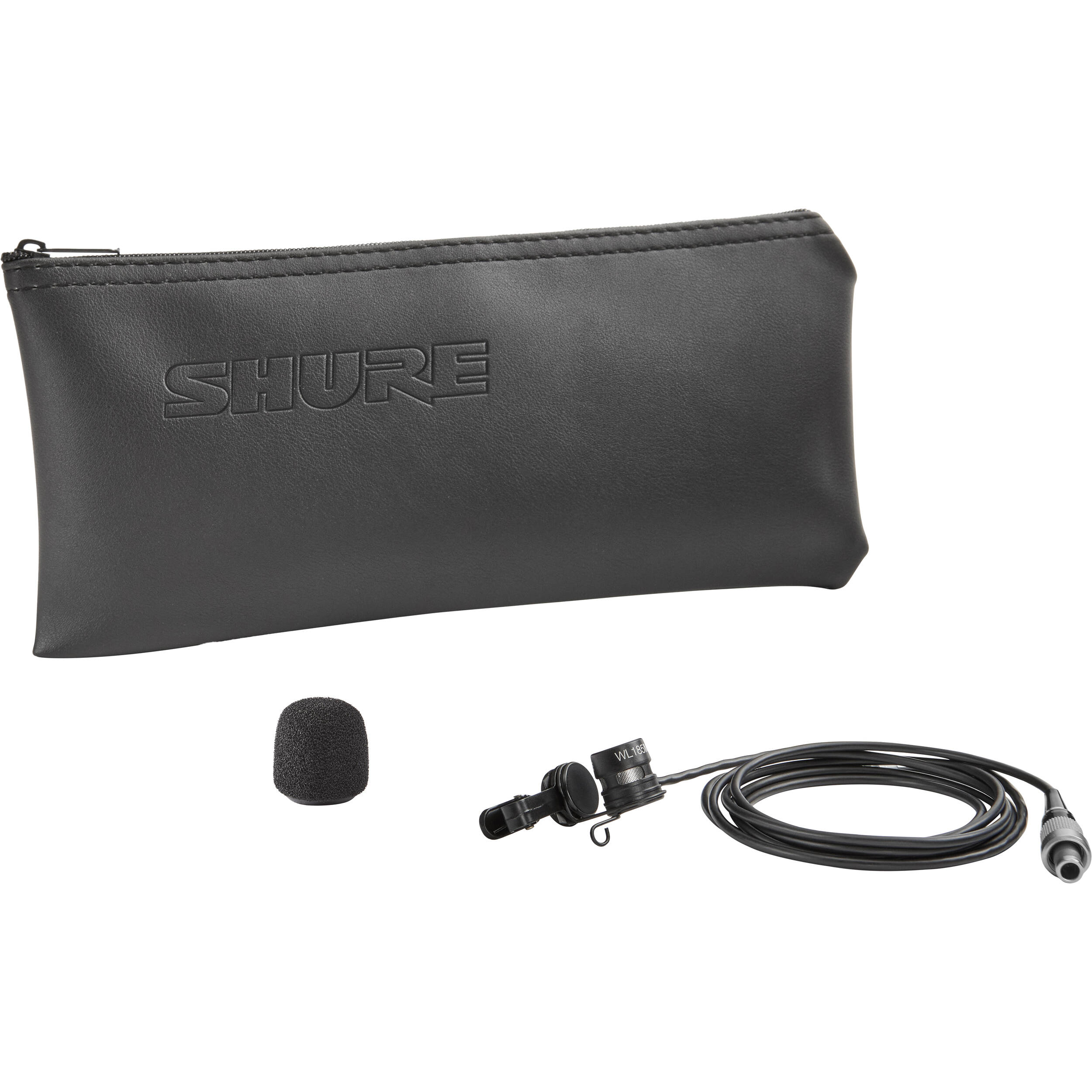 Shure WL185MB/C-LM3 1 cm condenser cardioid lavalier microphone for speech applications — view 3