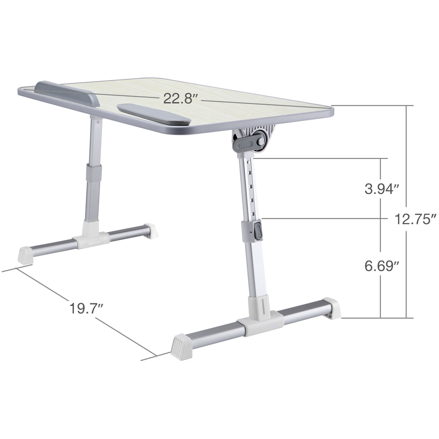 SIIG adjustable laptop bed desk for MacBook and PC use at home — view 2
