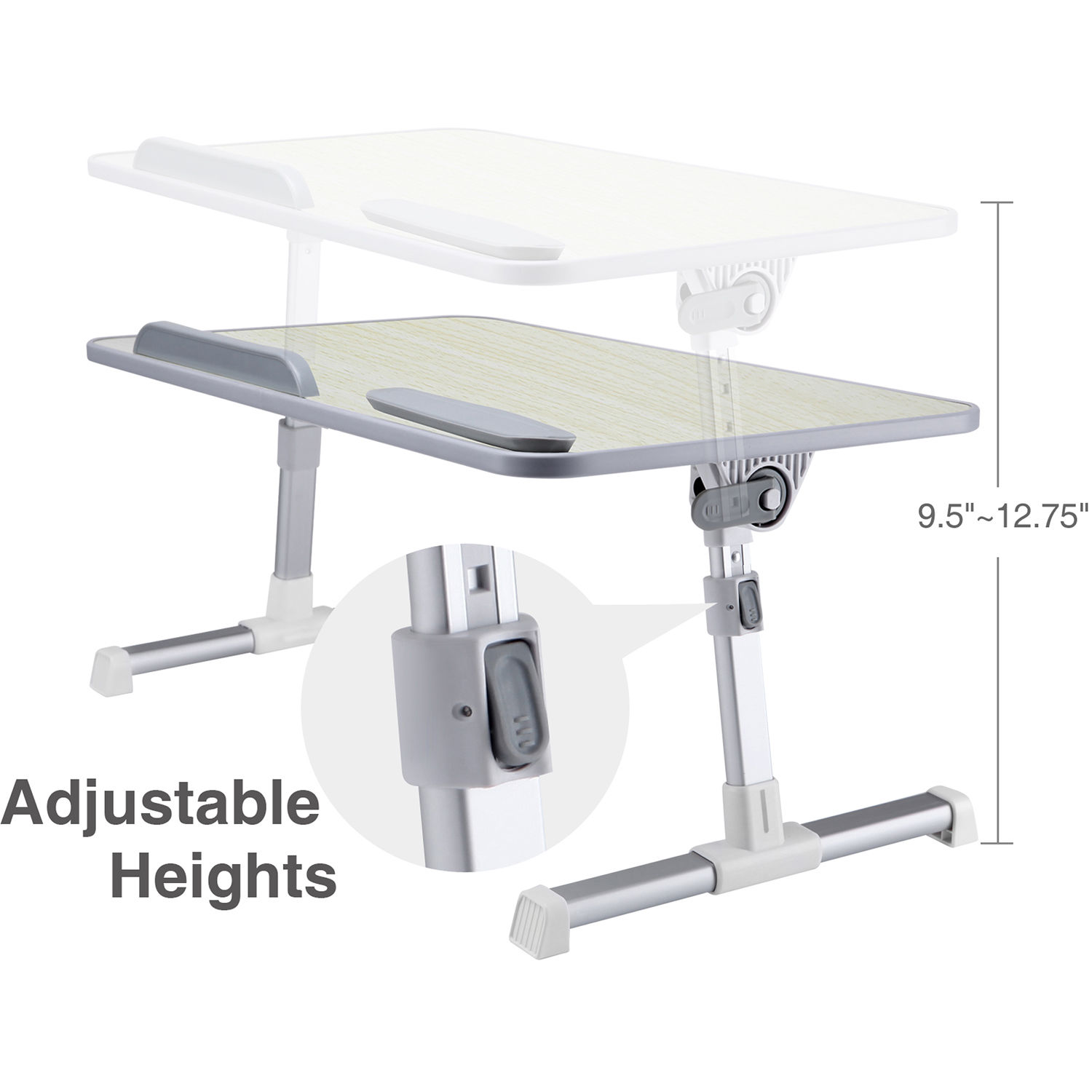 SIIG adjustable laptop bed desk for MacBook and PC use at home — view 5