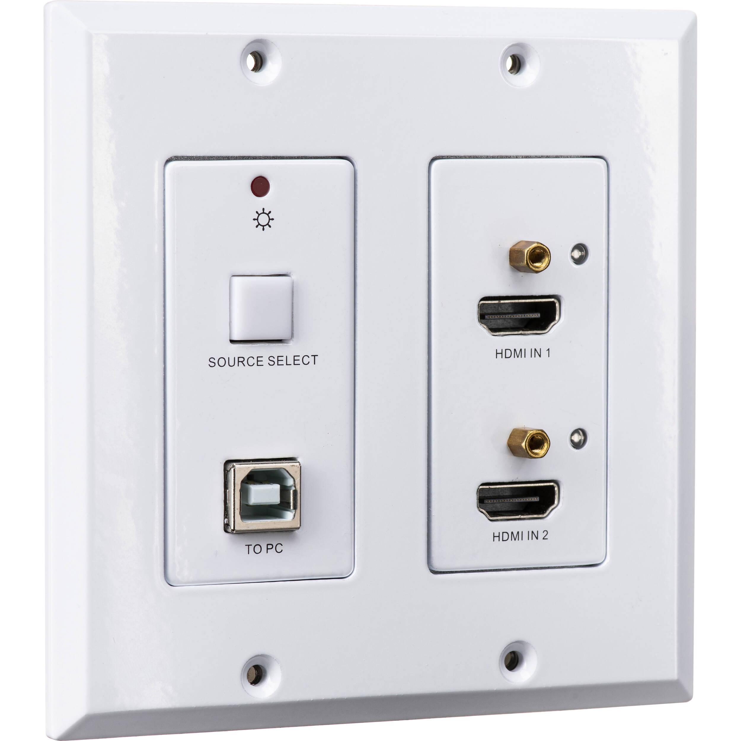 SIIG CE-H23Y11-S1 wallplate HDMI HDBaseT kit for switching two HDMI sources to one display — view 6