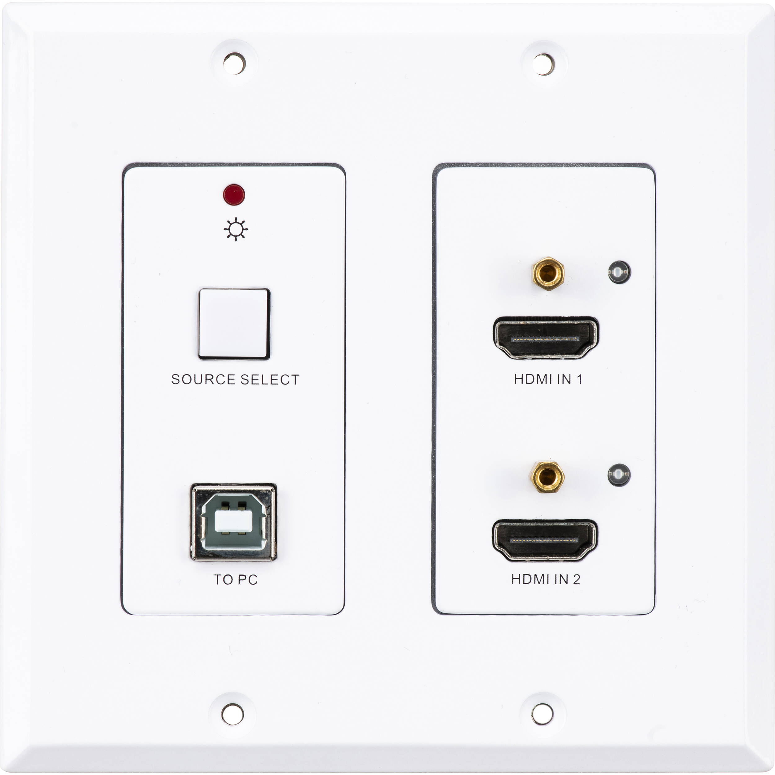 SIIG CE-H23Y11-S1 wallplate HDMI HDBaseT kit for switching two HDMI sources to one display — view 7