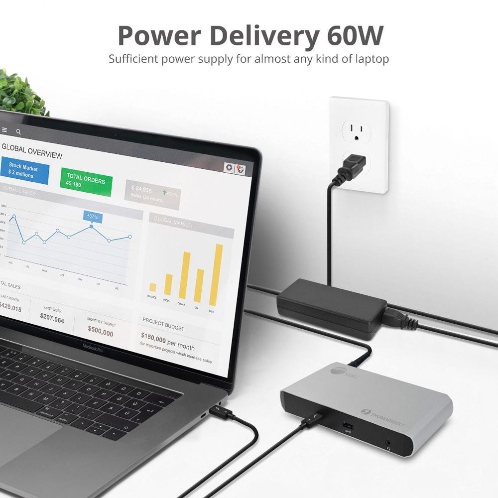 THUNDERBOLT CERTIFIED USB-C THUNDERBOLT 3 40G DOCKING STATION TRUE 4K PERFORMANC — view 8