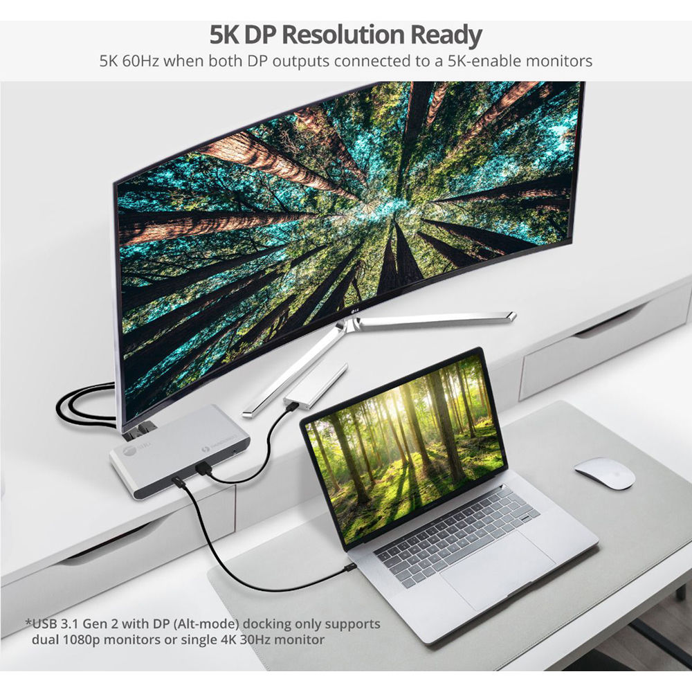 THUNDERBOLT CERTIFIED USB-C THUNDERBOLT 3 40G DOCKING STATION TRUE 4K PERFORMANC — view 9