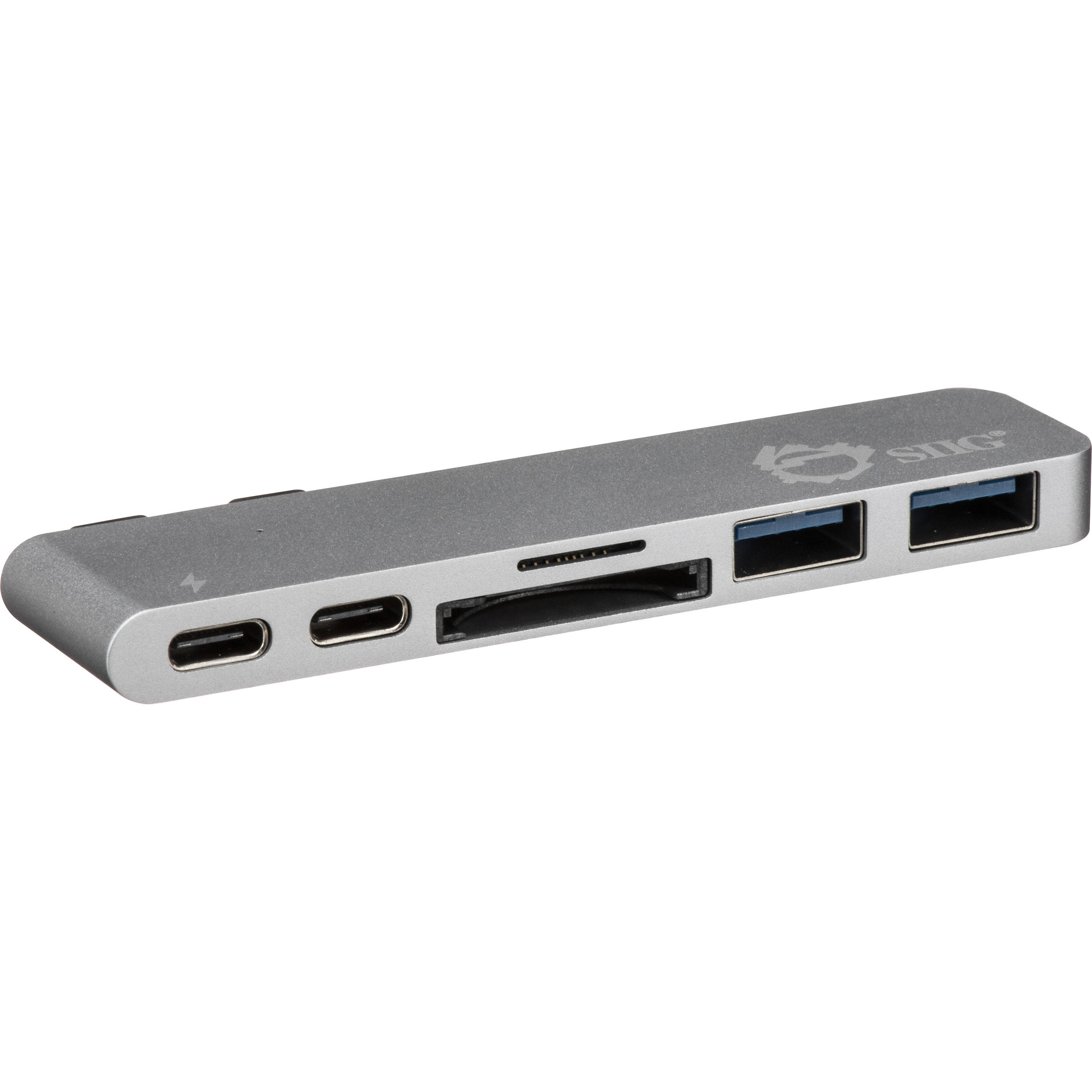 THUNDERBOLT CERTIFIED THUNDERBOLT 3 USB-C HUB WITH CARD READER & PD ADAPTER SILV — view 2