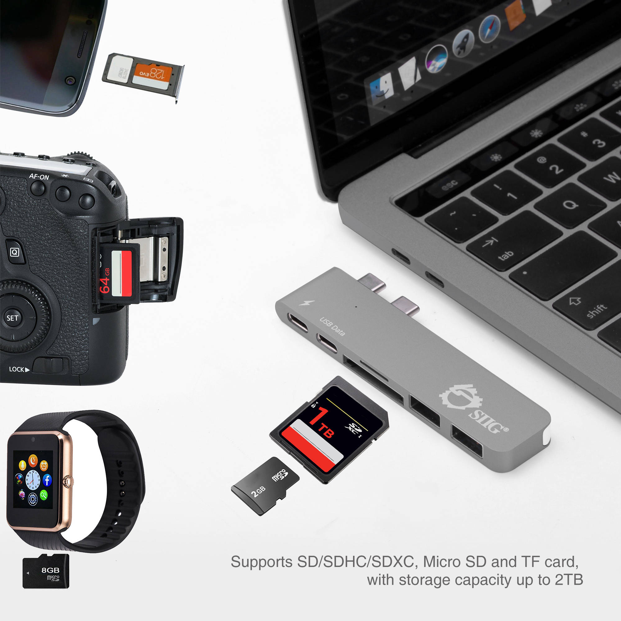 Thunderbolt 3 USB C Hub SpcGry — view 10