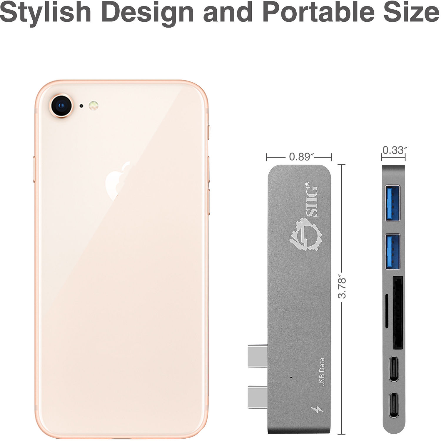 Thunderbolt 3 USB C Hub SpcGry — view 7