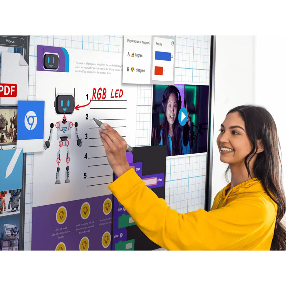 SMART Board RX286 interactive display with iQ for collaborative conference room meetings — view 4