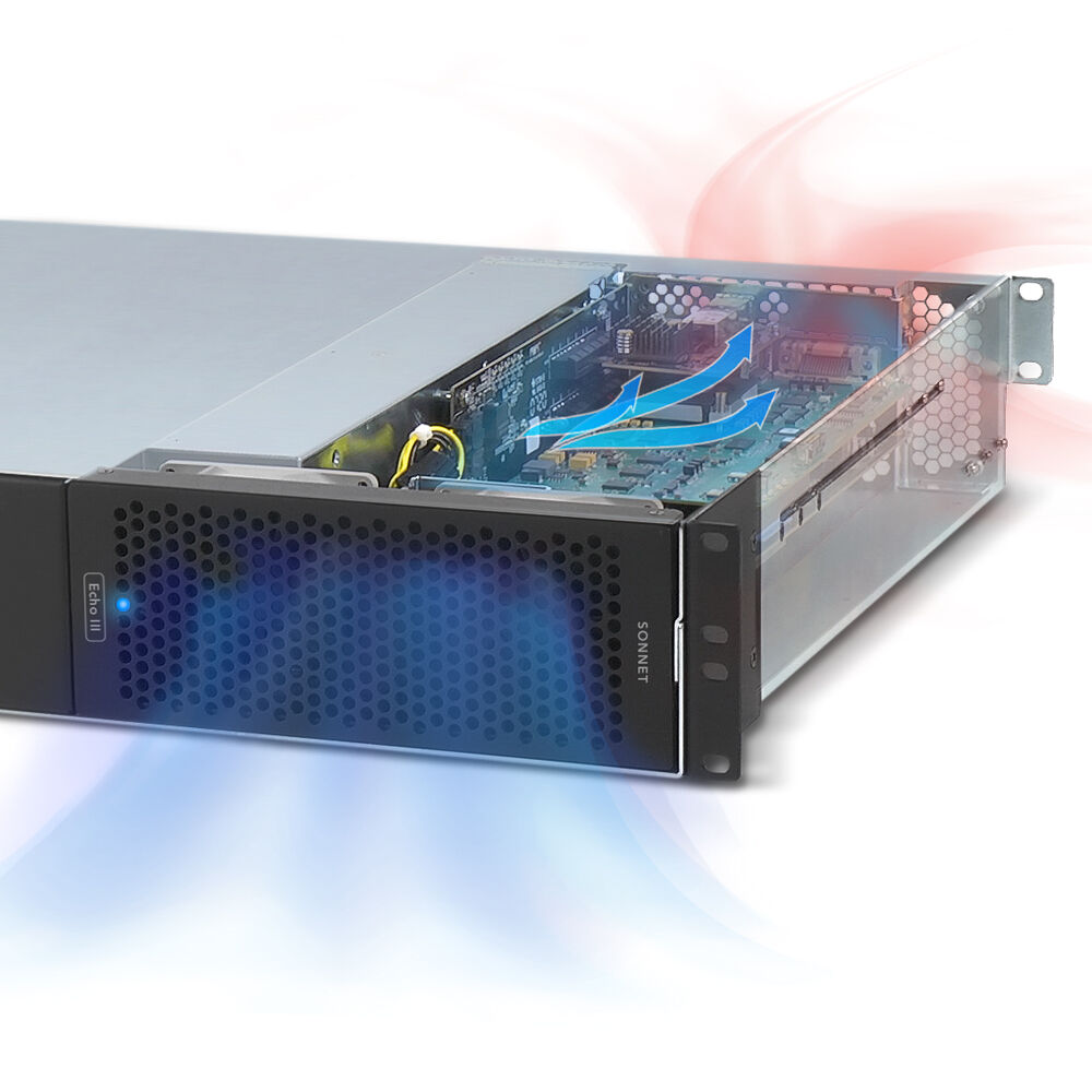 Sonnet Echo III Rackmount three-slot full-length Thunderbolt PCIe expansion system — view 4