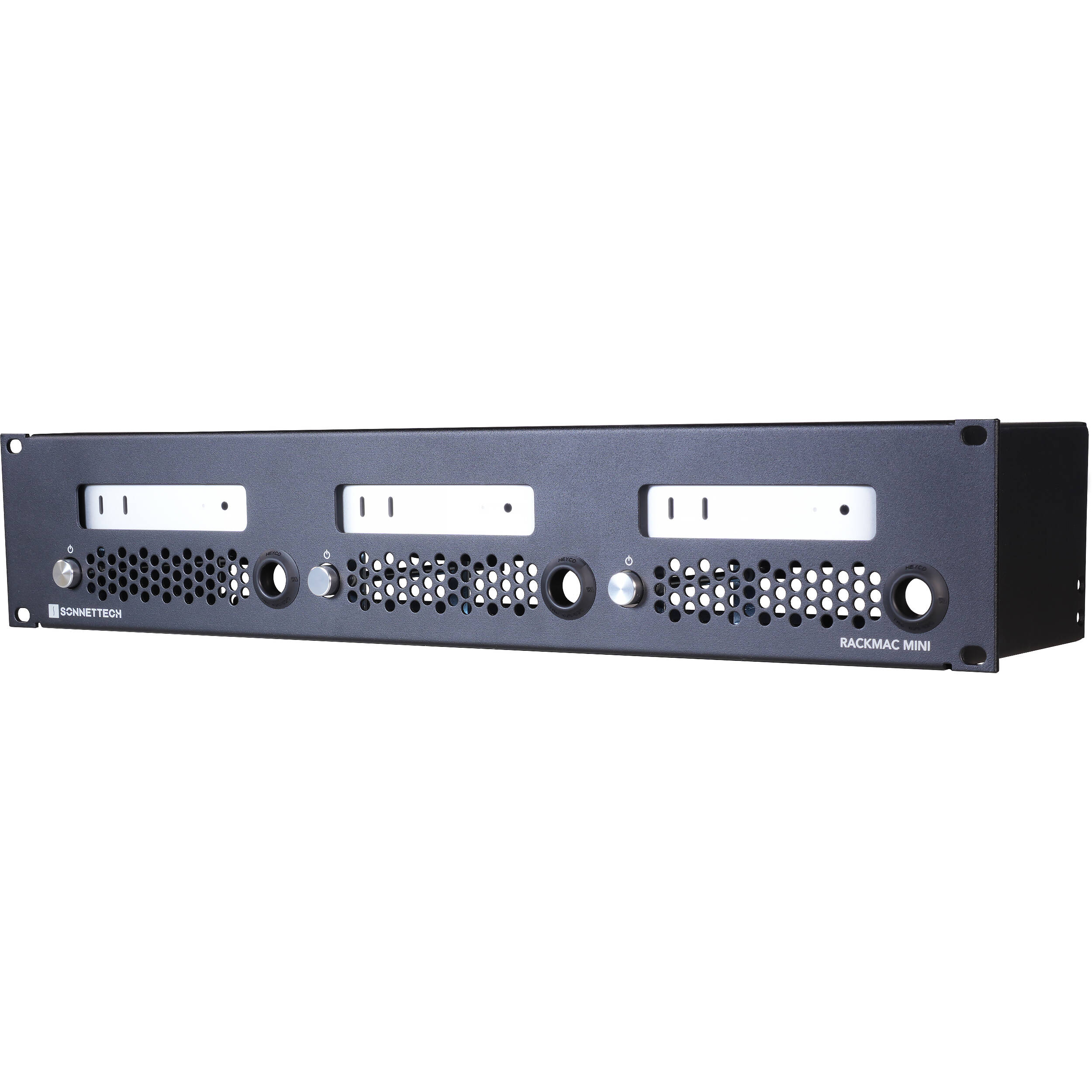 Sonnet RackMac mini RACK-MIN-3X 2U enclosure for one, two, or three Mac mini systems — view 2
