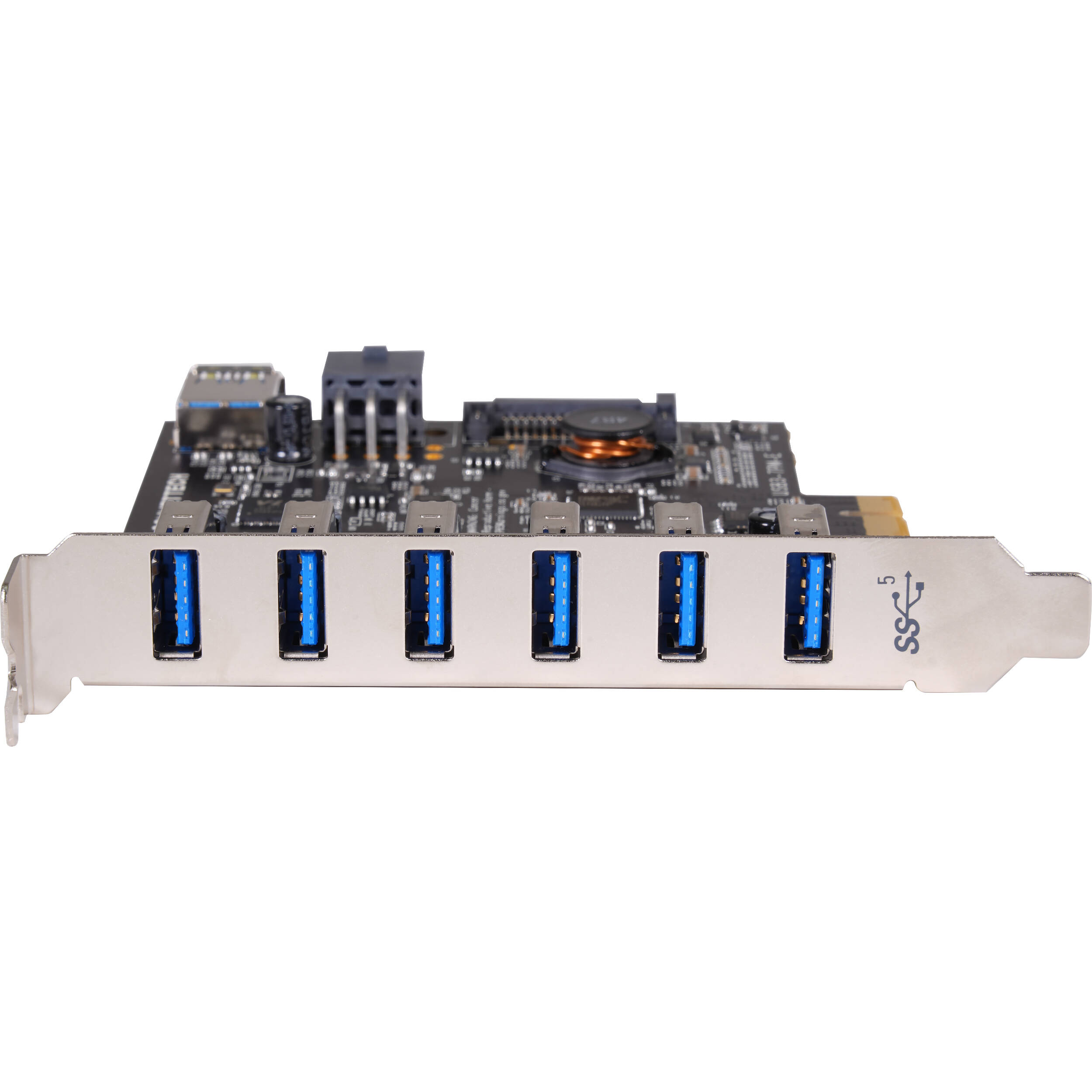 ALLEGRO TYPE A USB 3.2 5GBPS 7-PORT PCIE CARD — view 3