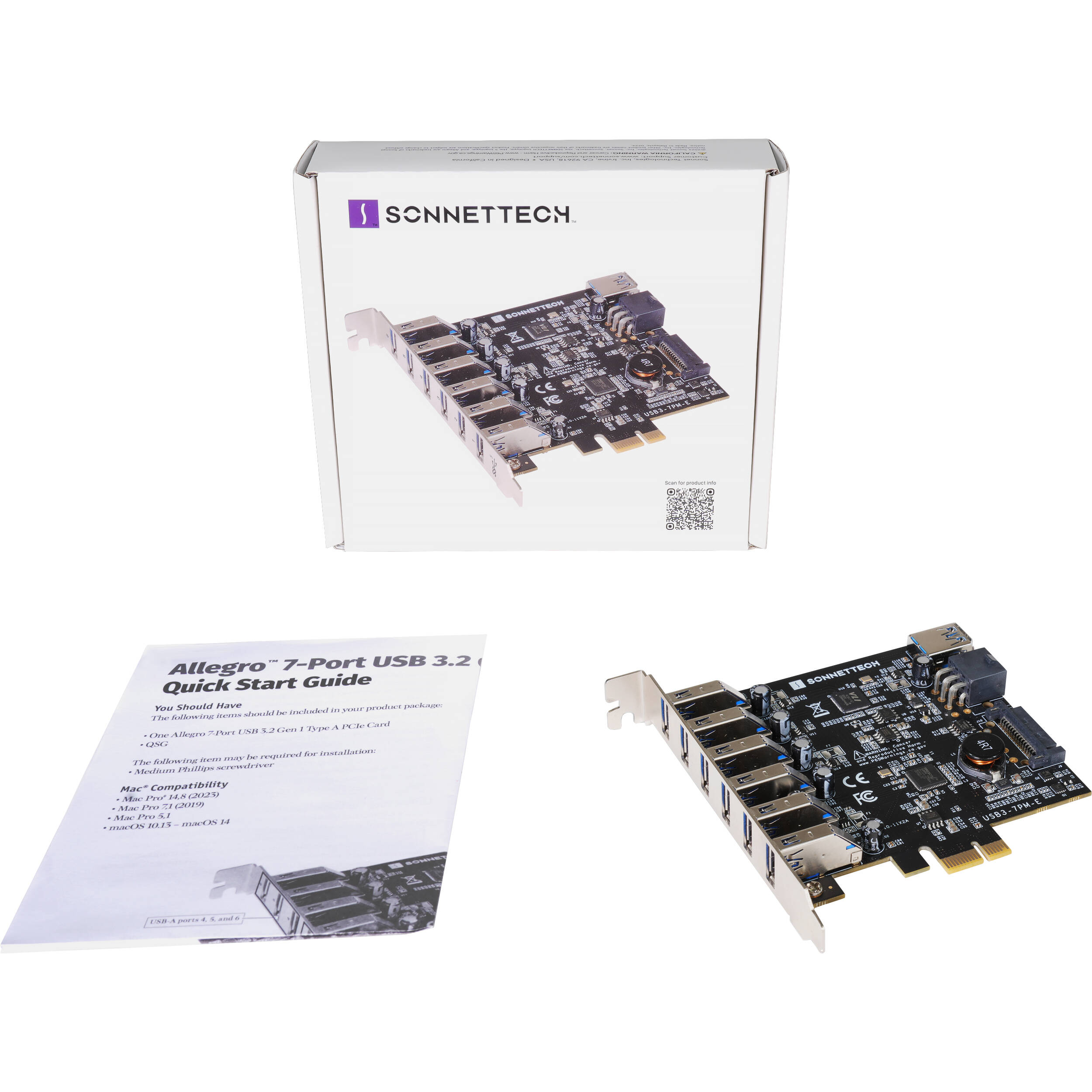 ALLEGRO TYPE A USB 3.2 5GBPS 7-PORT PCIE CARD — view 9